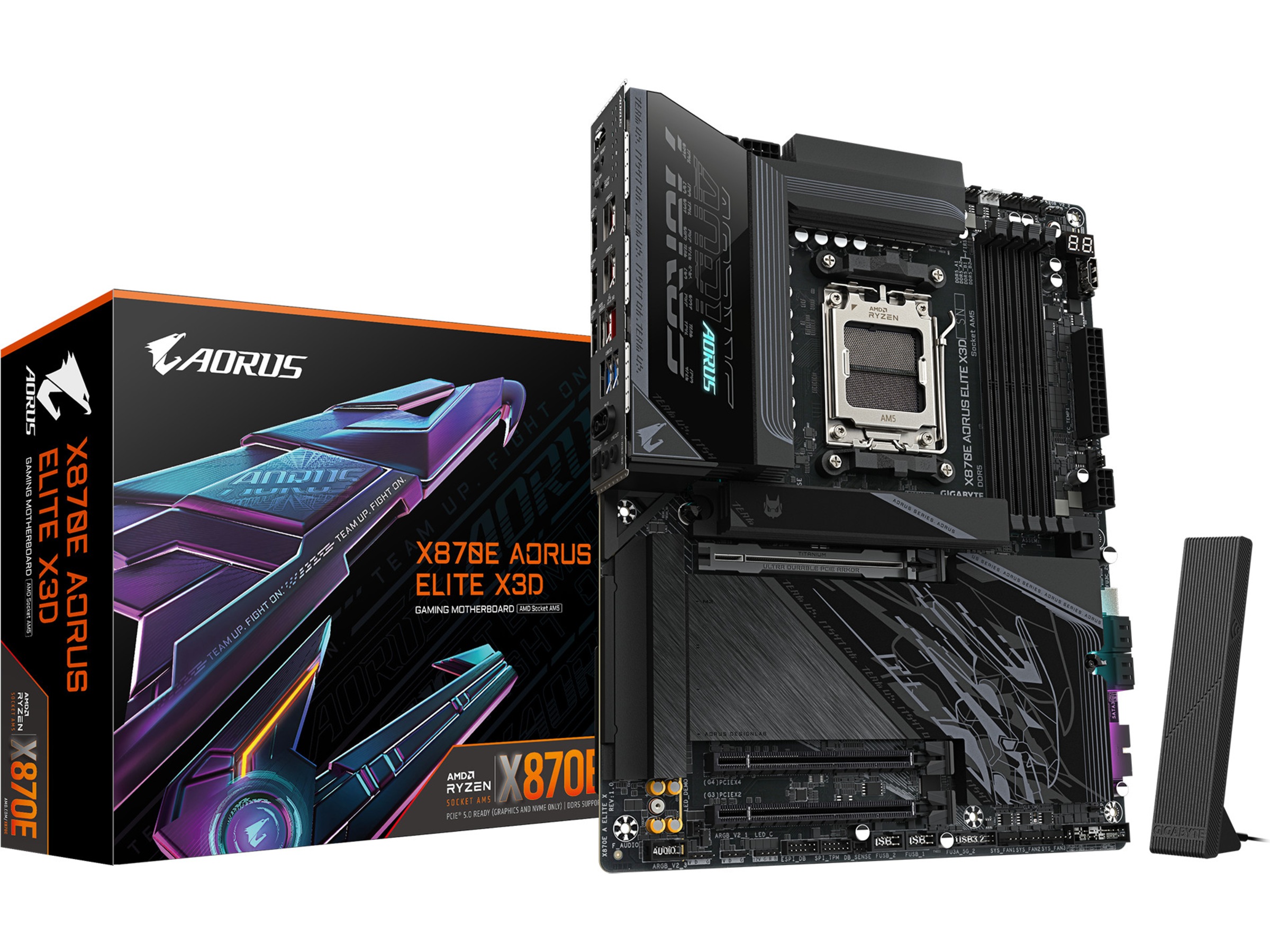 Gigabyte X870E AORUS ELITE X3D hovedkort AMD Socket
