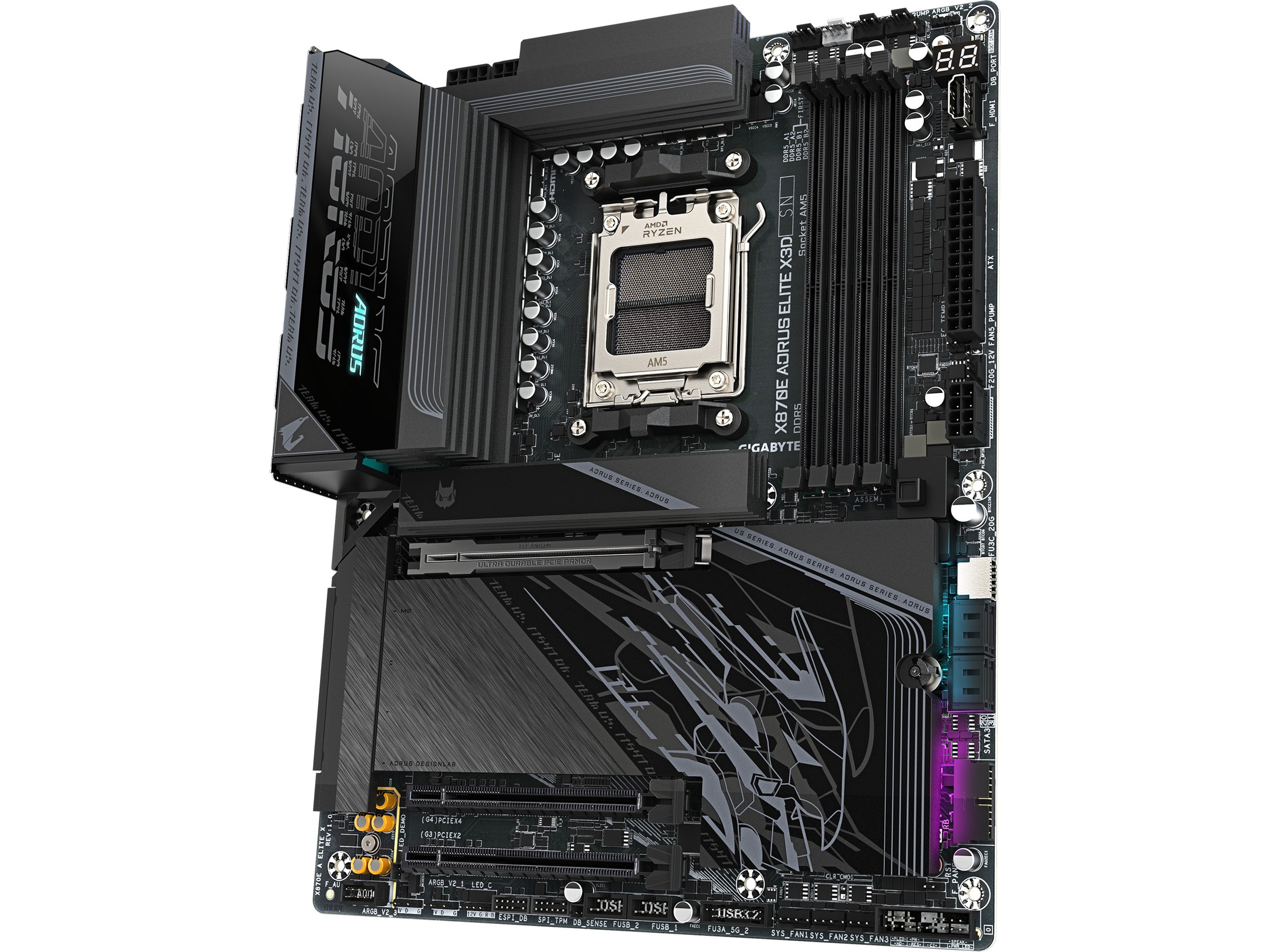 Gigabyte X870E AORUS ELITE X3D hovedkort AMD Socket