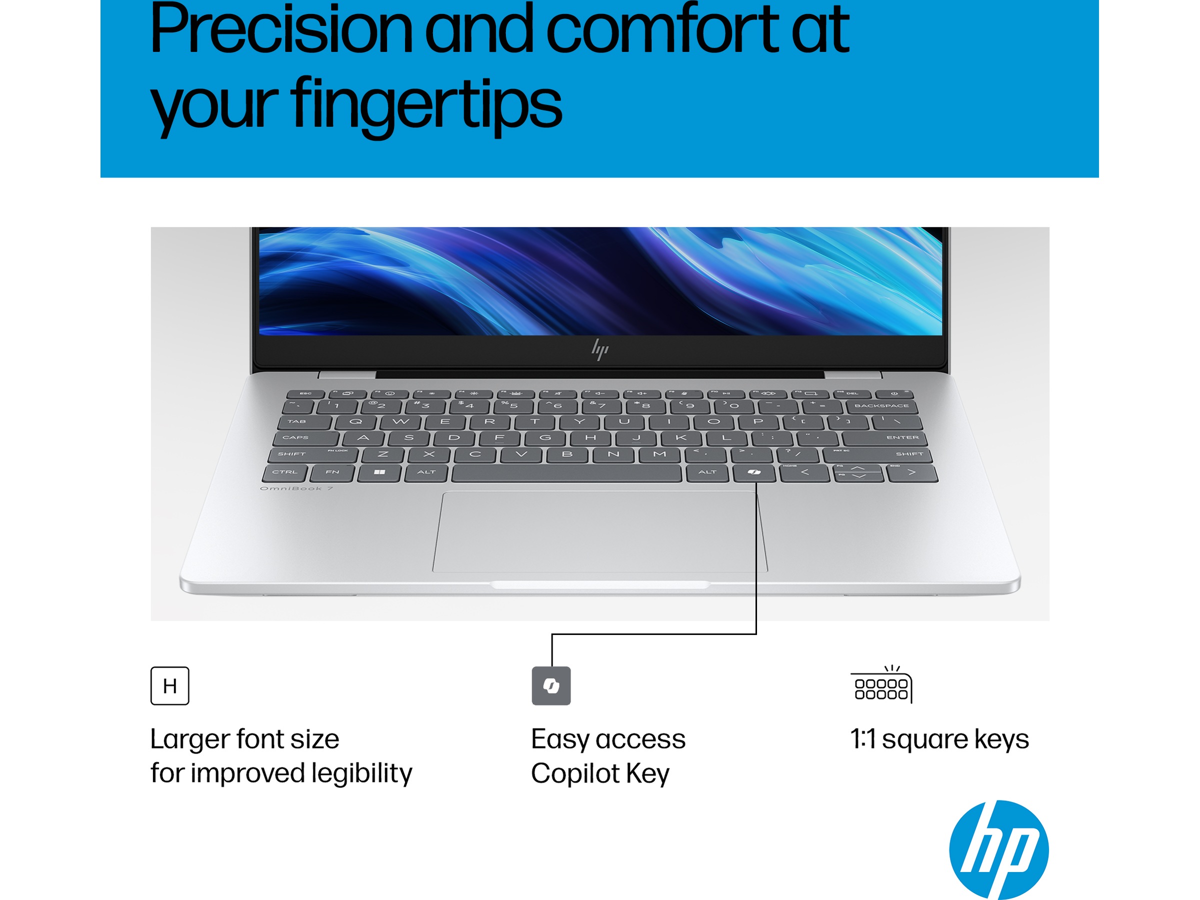 HP OmniBook 7 AI 14-fr0071no 14" 2K OLED -B-Grade Demo bærbar PC