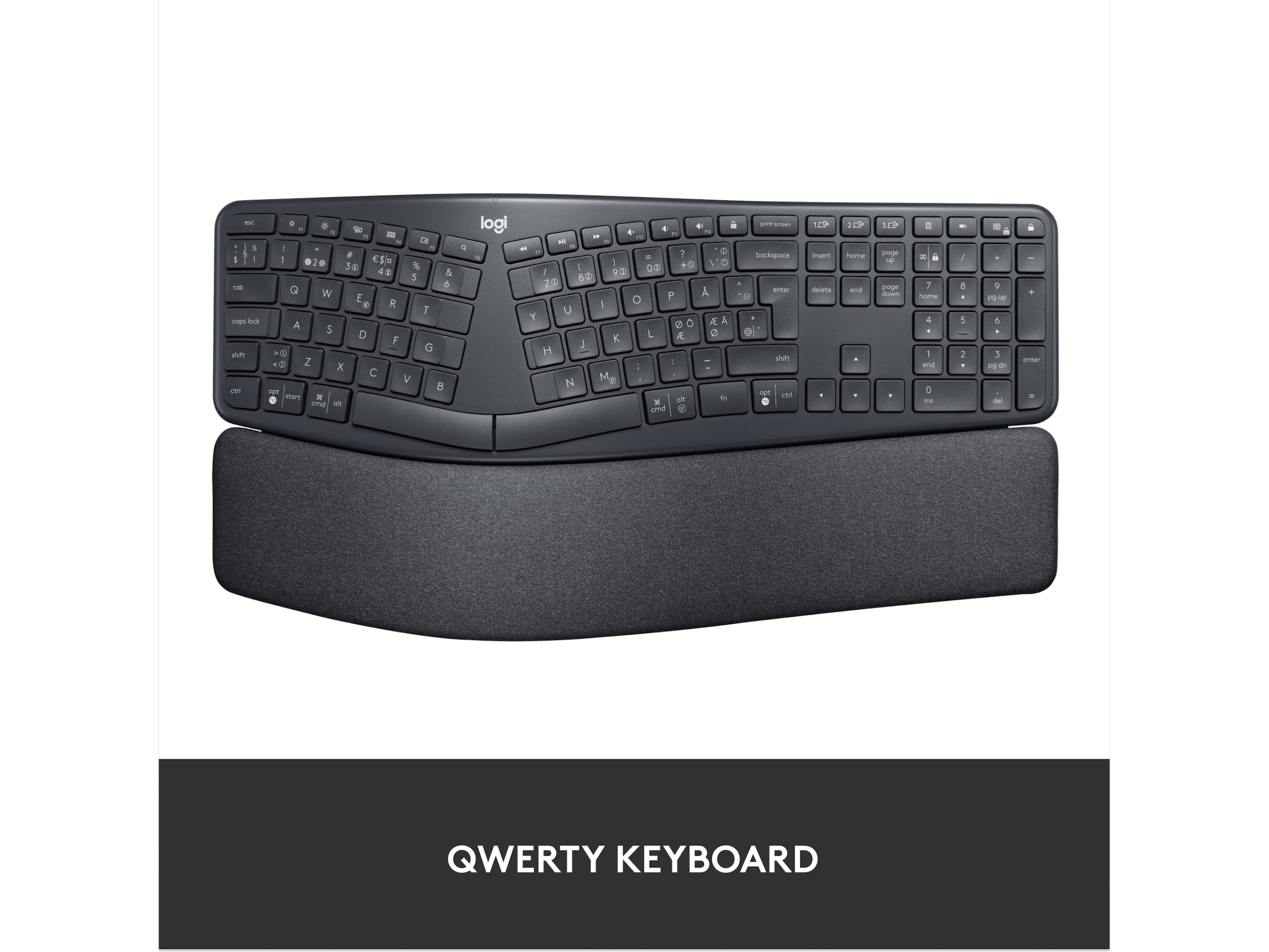 Logitech ERGO K860 Trådløs Tastatur Tastatur