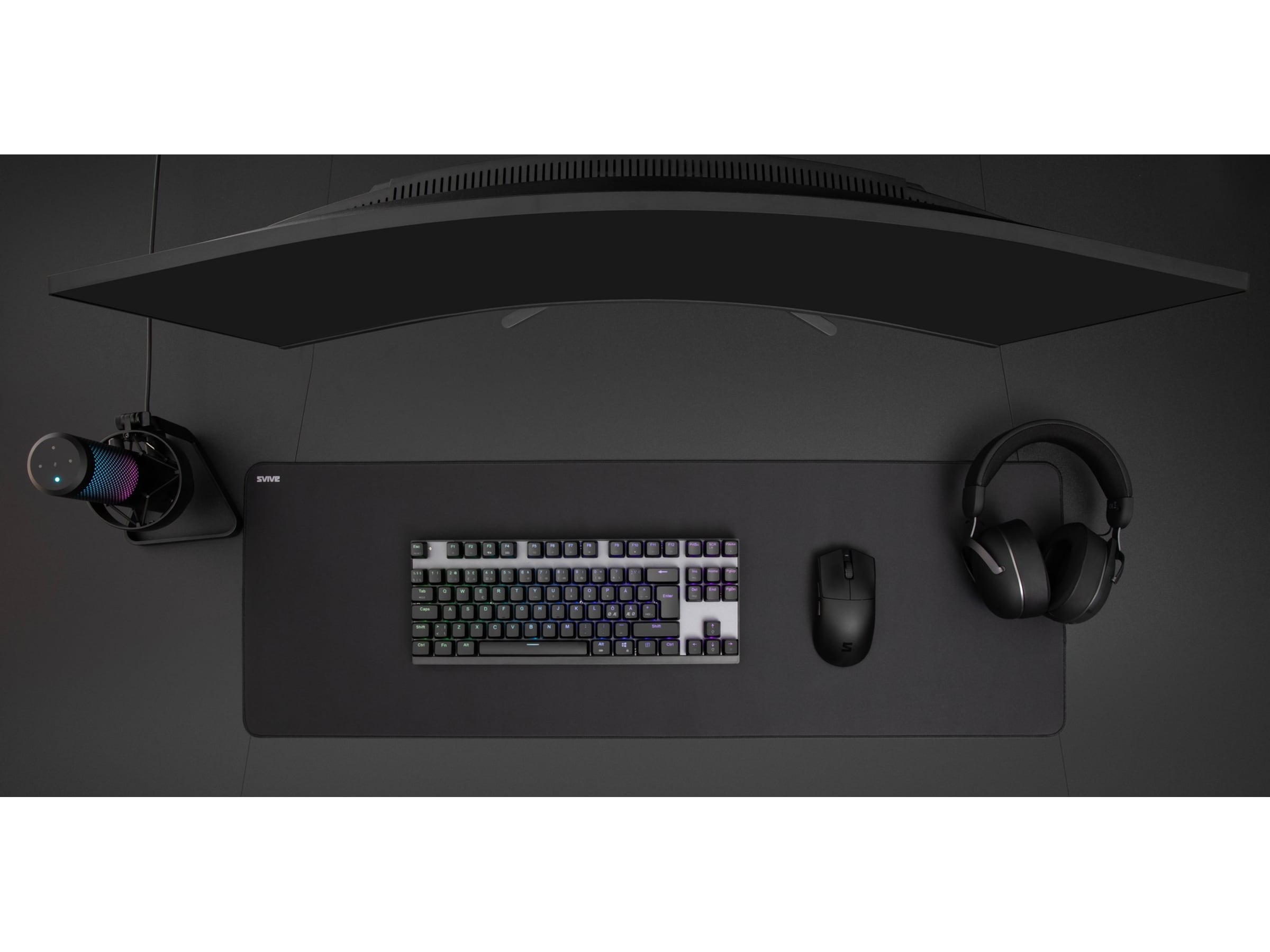 Svive Flow Gaming Musematte Performance XXL (svart) Gamingmusematte