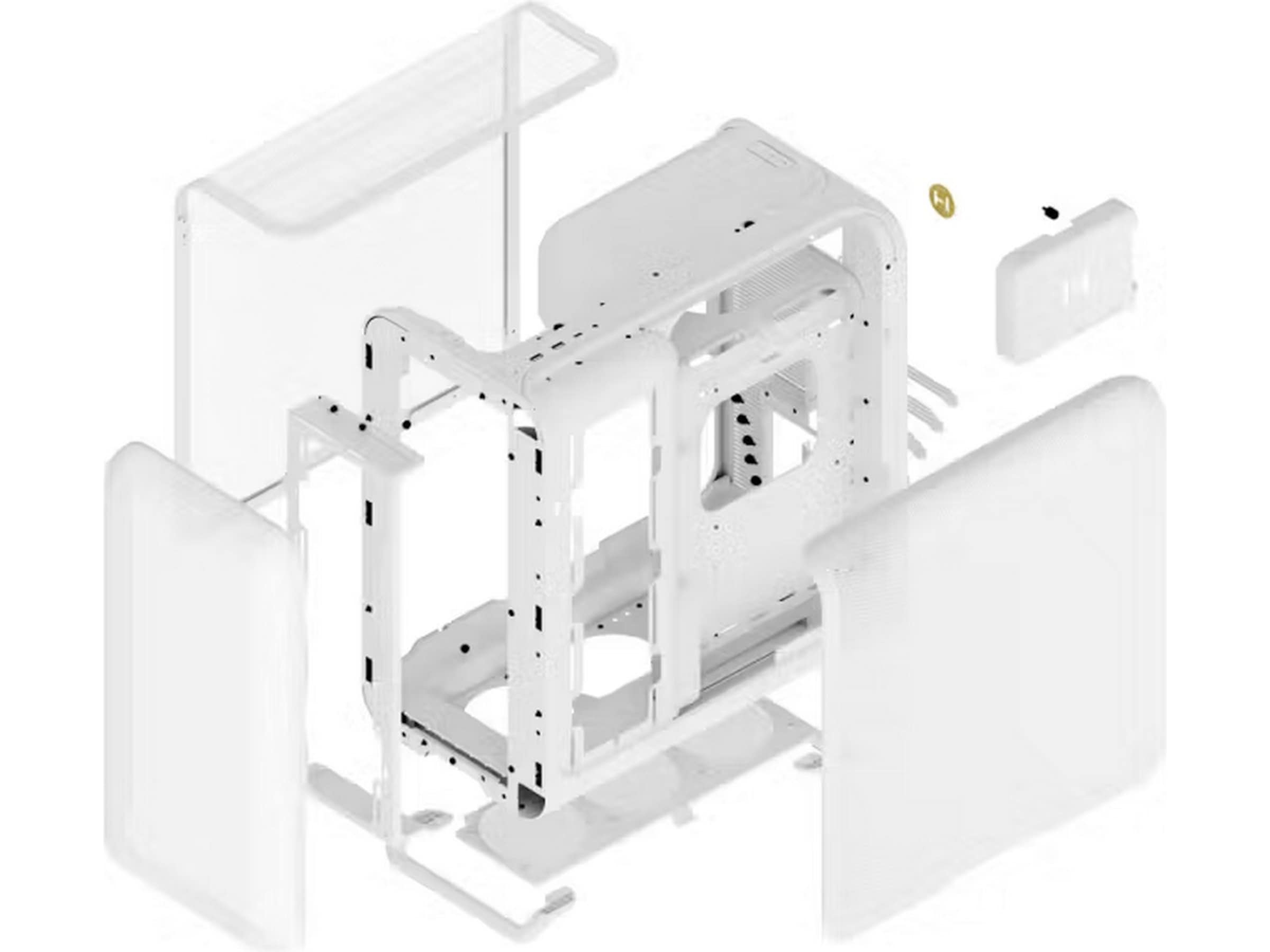 HYTE X50 Air Mid Tower (hvit) Midi tower
