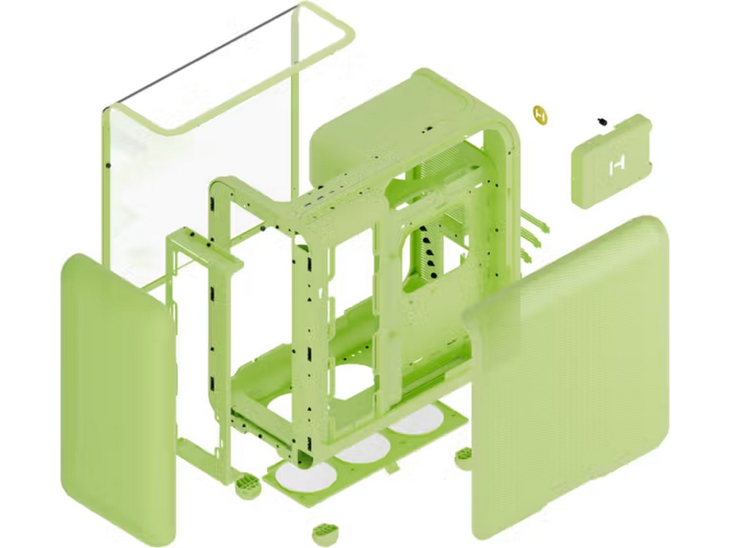 HYTE X50 Mid Tower (grønn) Midi tower