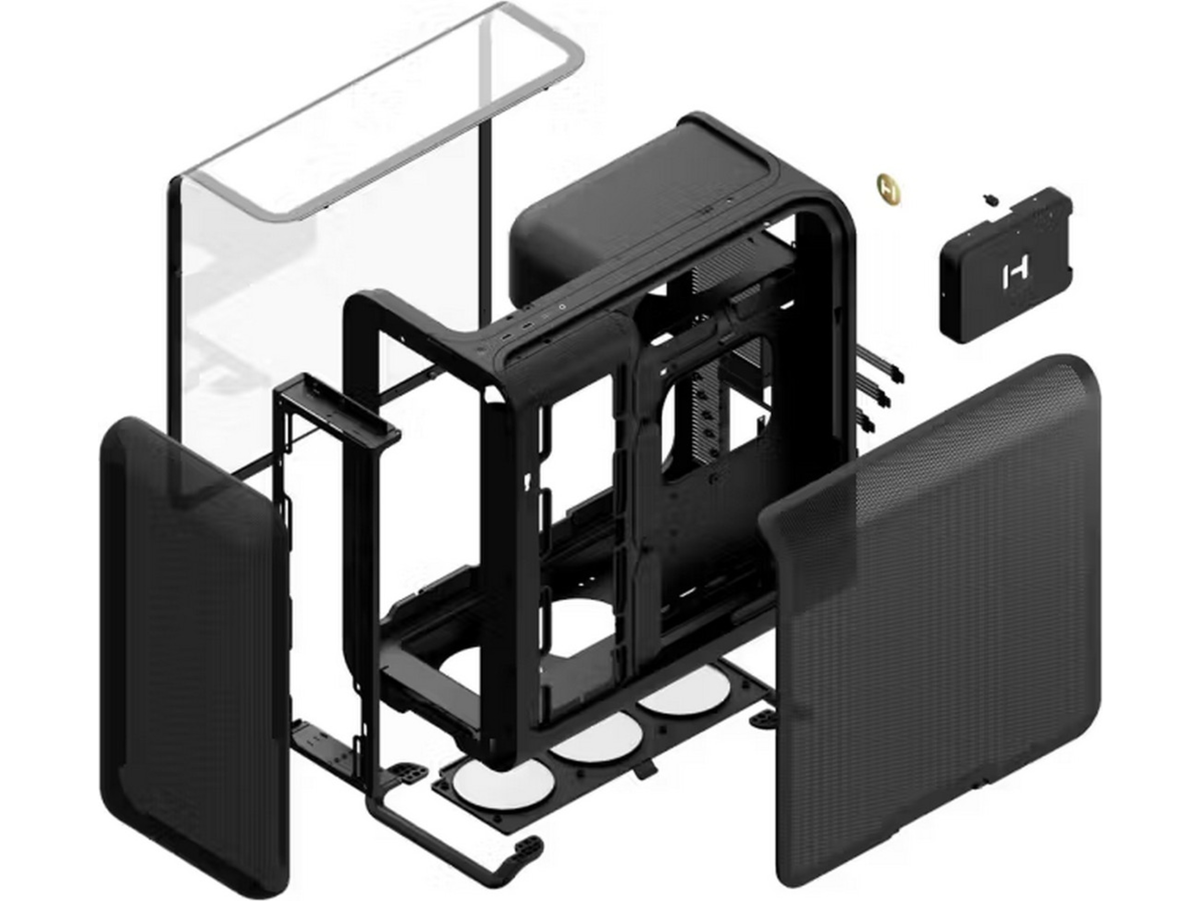 HYTE X50 Mid Tower (sort) Midi tower