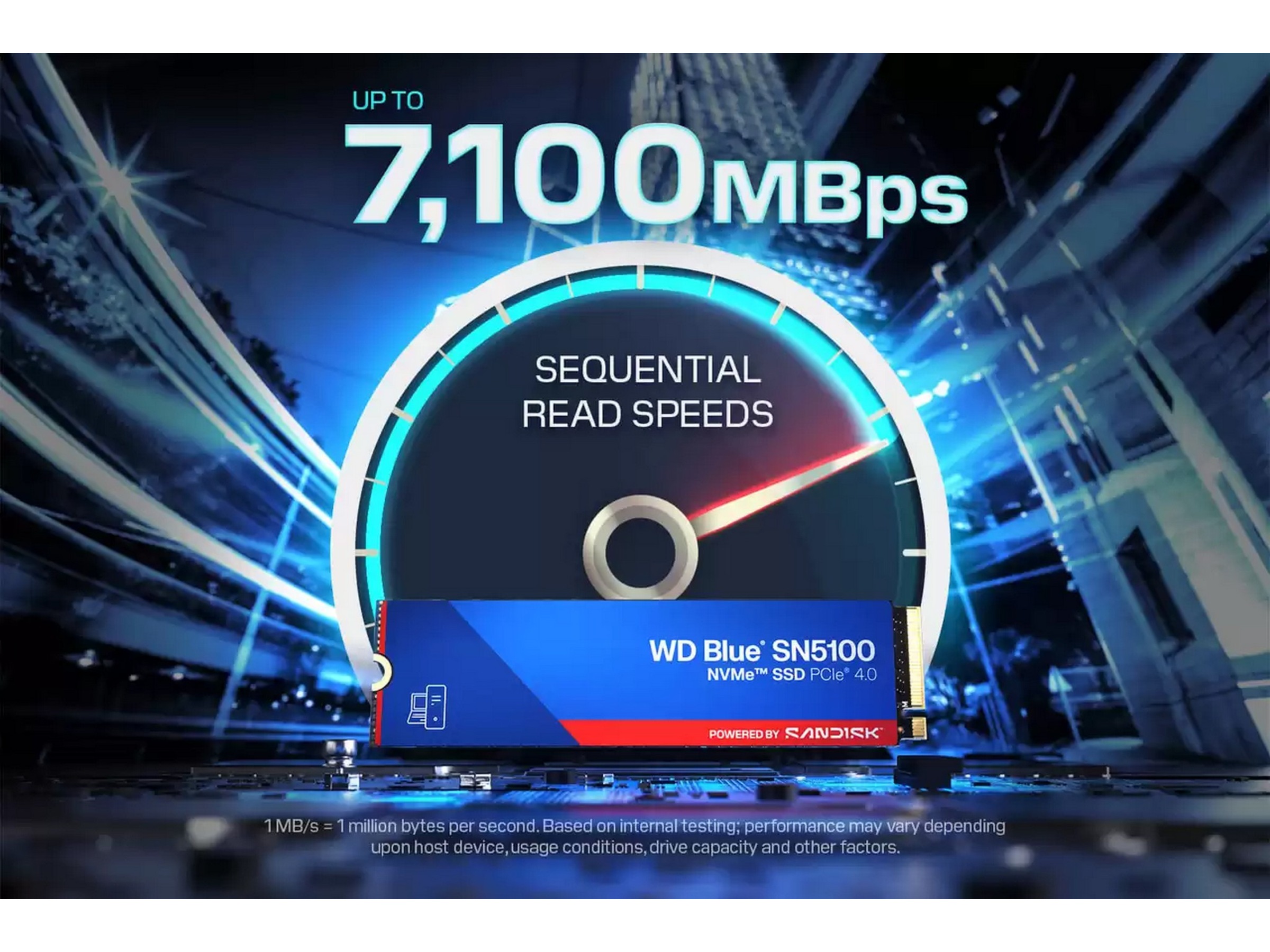 Sandisk WD Blue SN5100 NVMe SSD M.2 2TB SSD M.2