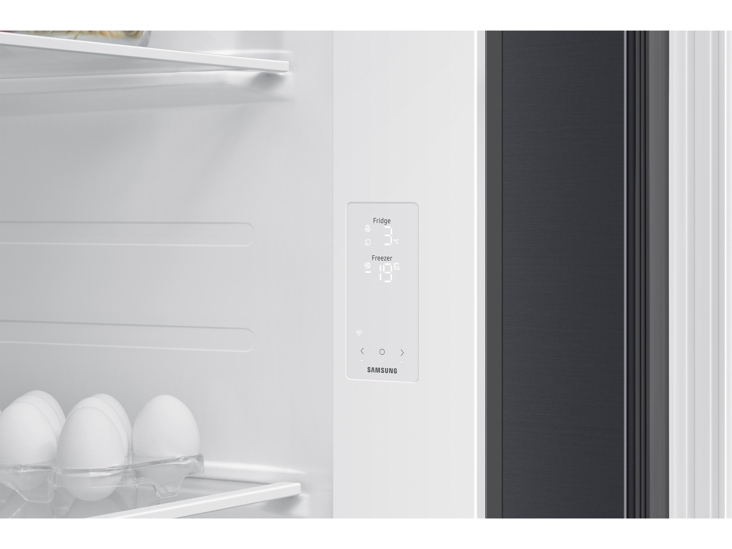 Samsung RS70F65QEFEF Side-By-Side kjøle- og fryseskap (sort) Side-by-side kjøleskap