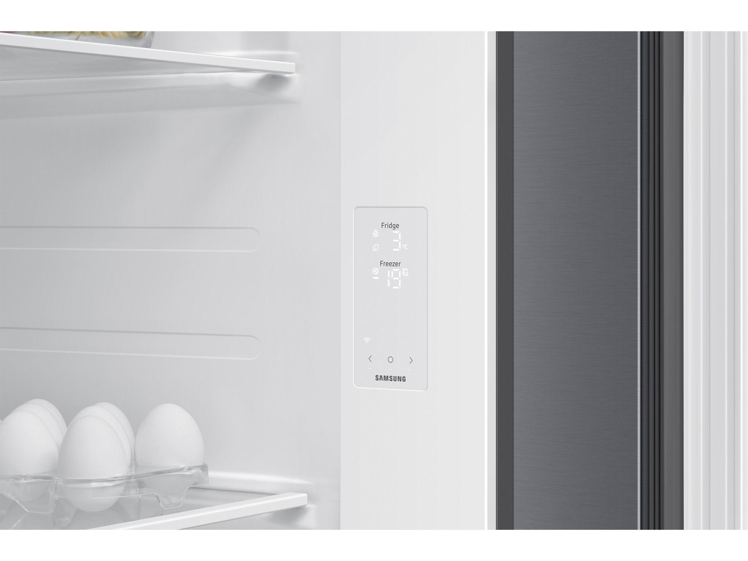 Samsung RS70F65QETEF Side-By-Side kjøle- og fryseskap (stål) Side-by-side kjøleskap