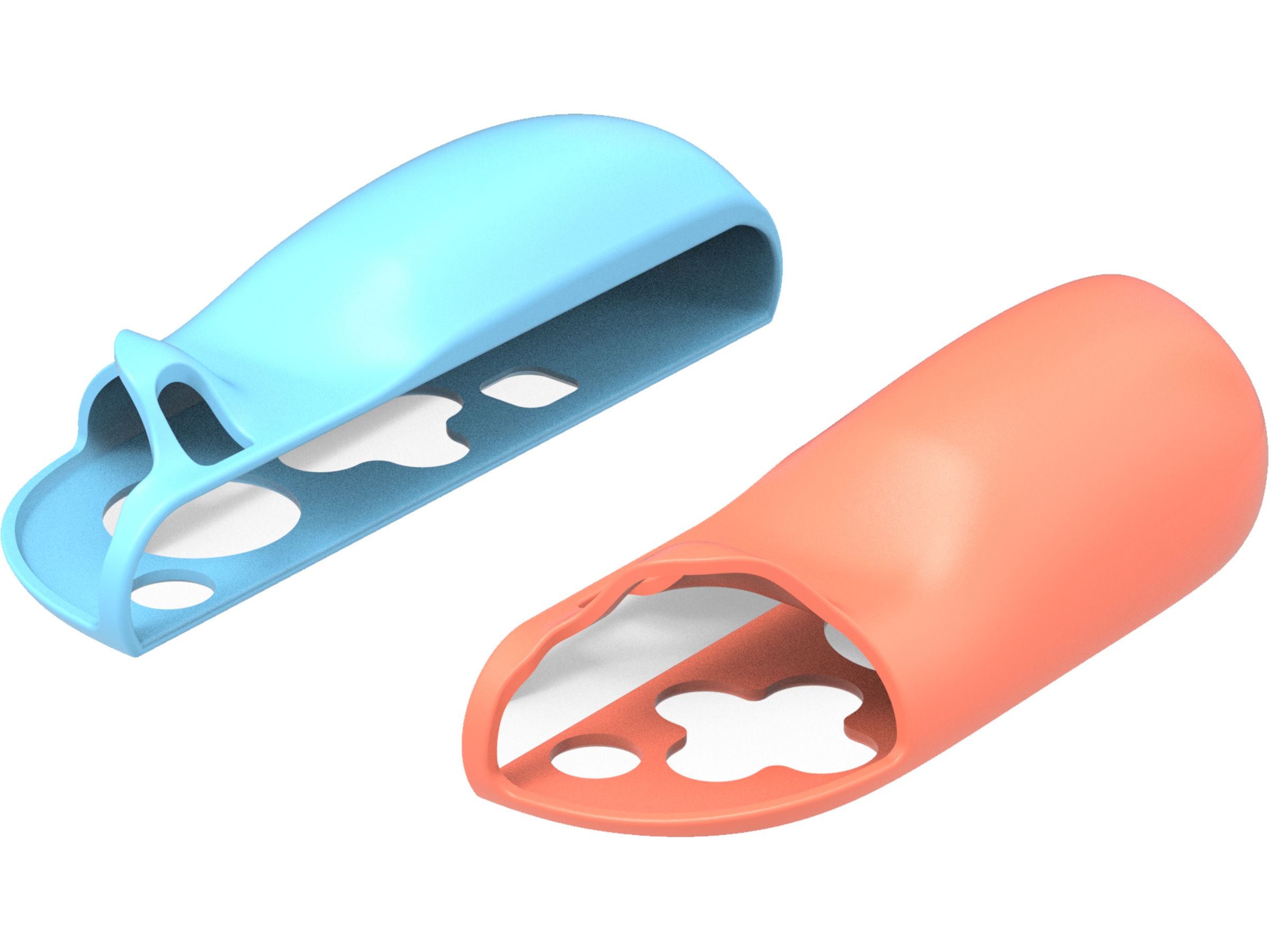 Gaminja Nintendo Switch 2 Joy-Con 2 silikongrep (blå/oransje) Tilbehør til spillkonsoller