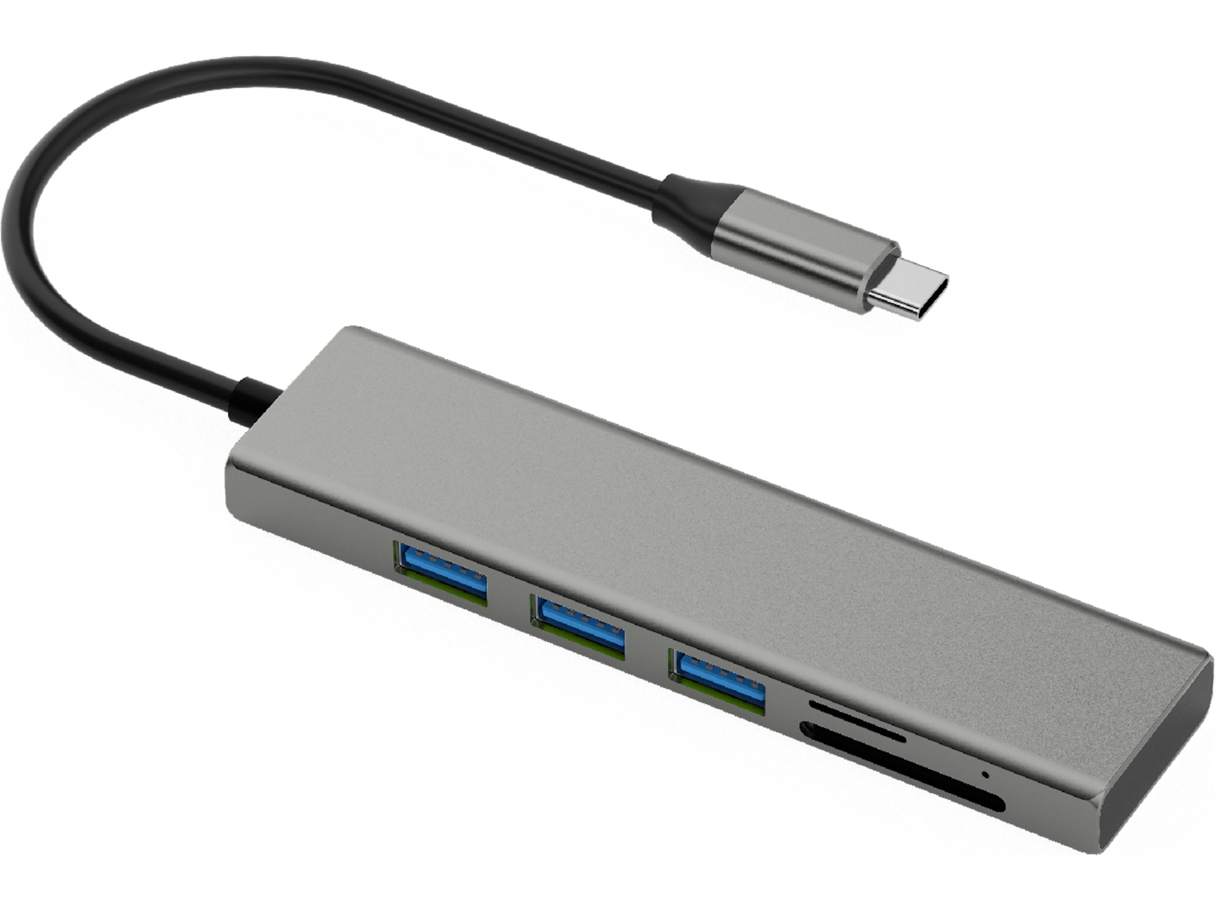 Andersson USB-C Hub (grå) Dockingstasjon & USB-HUB