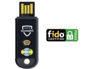 Swissbit iShield Key Pro USB-A sikkerhetsnøkkel med FIDO2 og MIFARE Antivirus/Sikkerhet