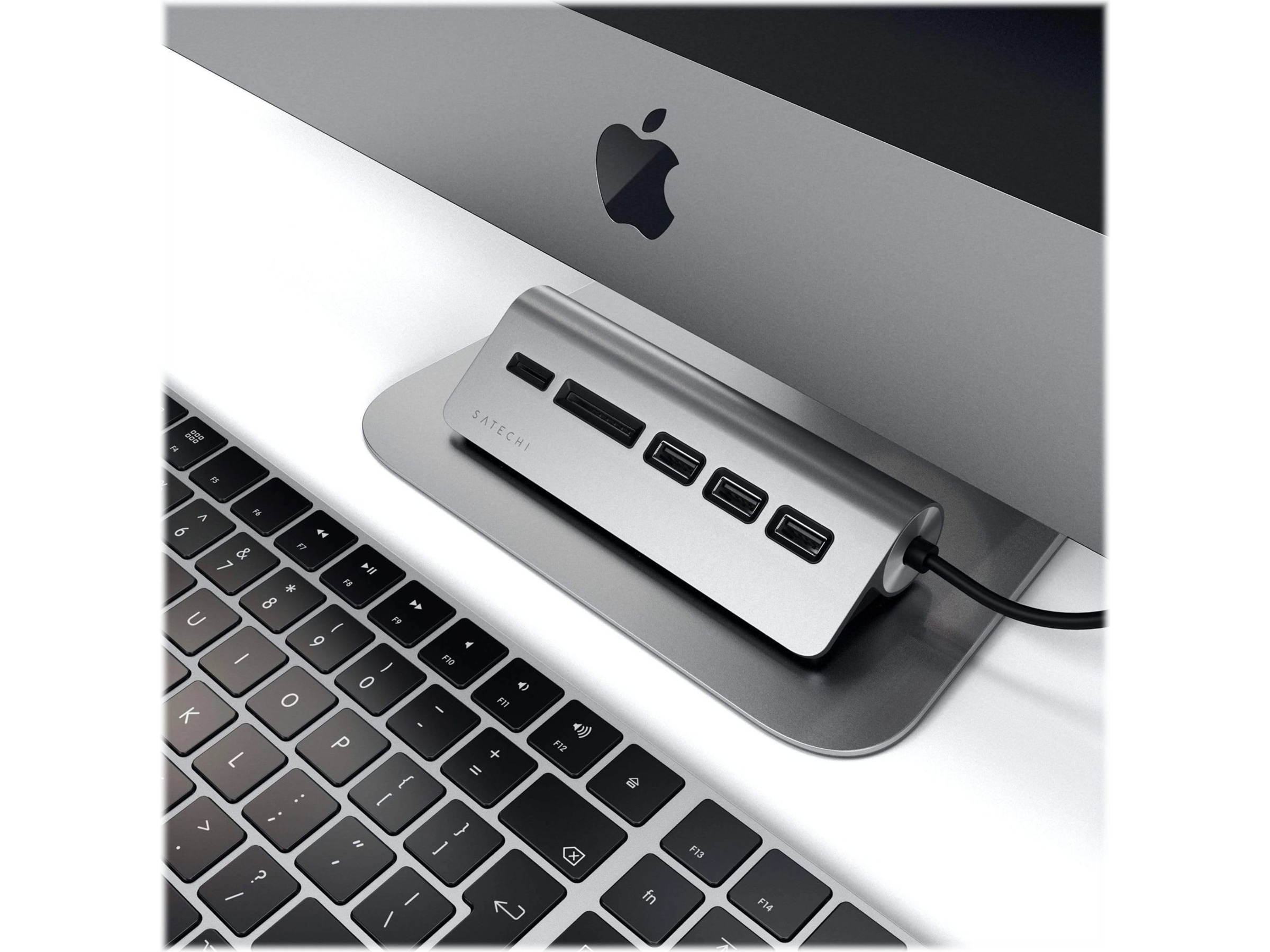 Satechi USB-C Combo Hub (space grey) Dockingstasjon & USB-HUB