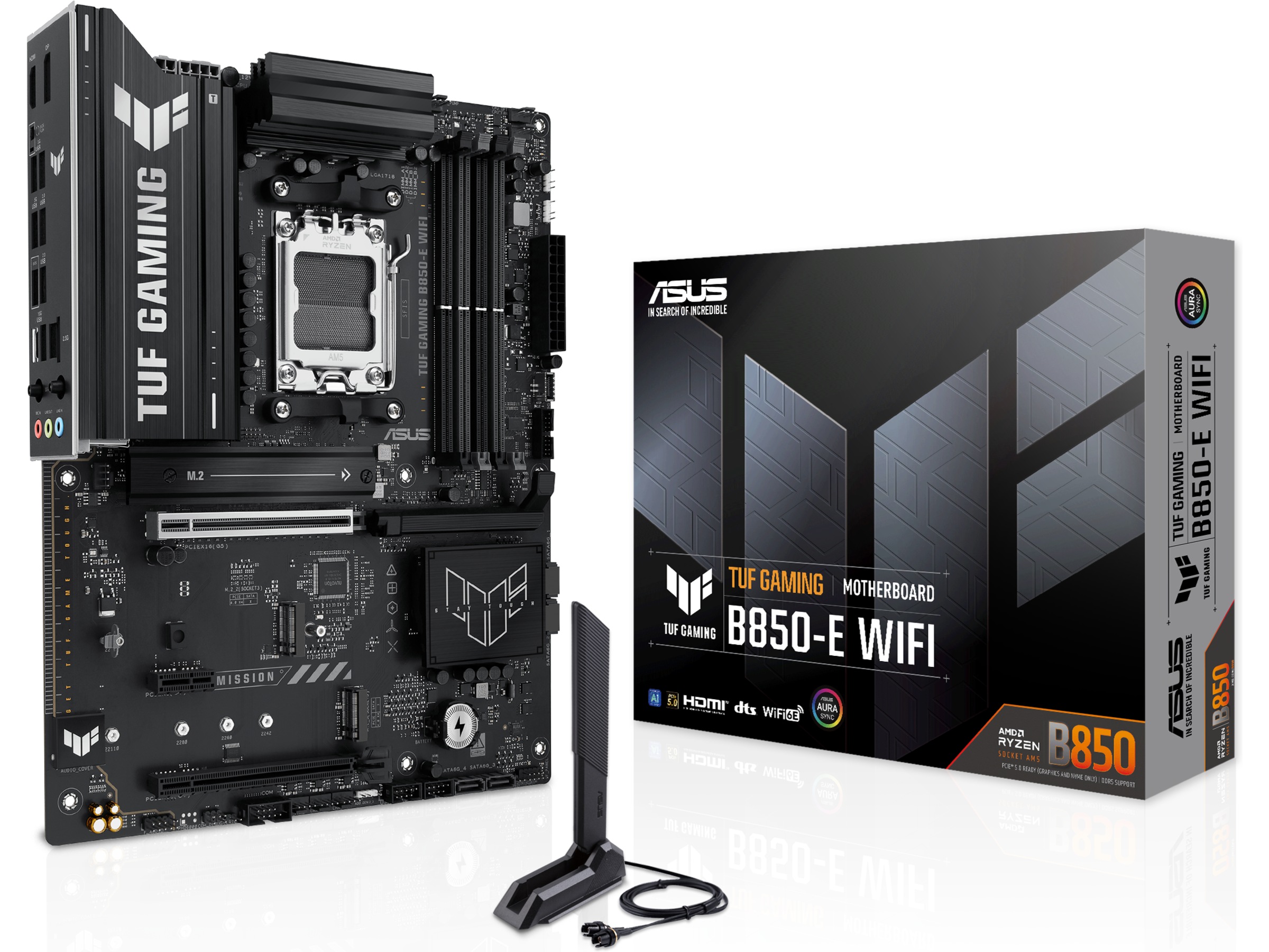 ASUS TUF GAMING B850-E WIFI hovedkort AMD Socket