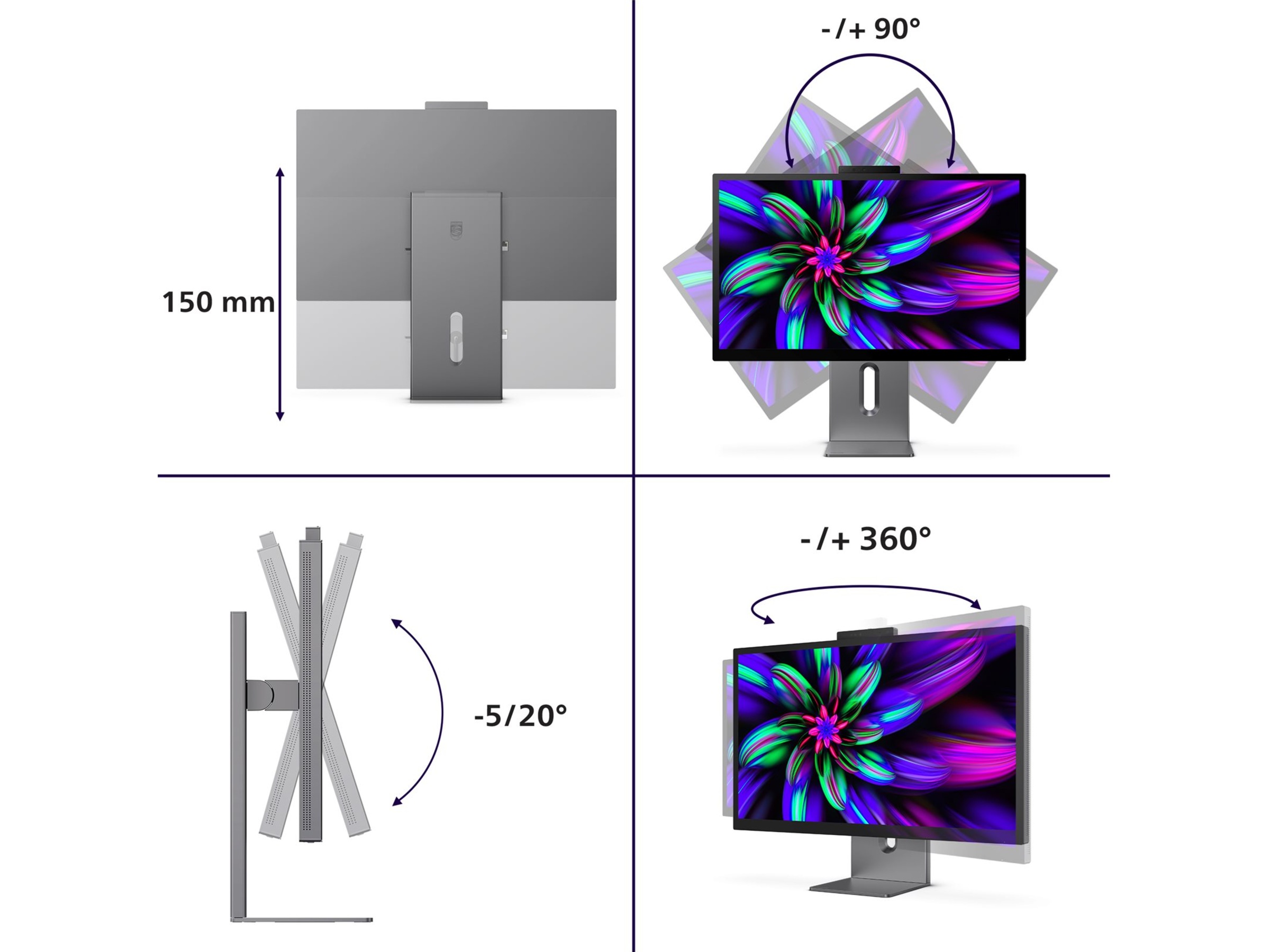 Philips 27" 5K skjerm 27E3U7903/00 Skjermer