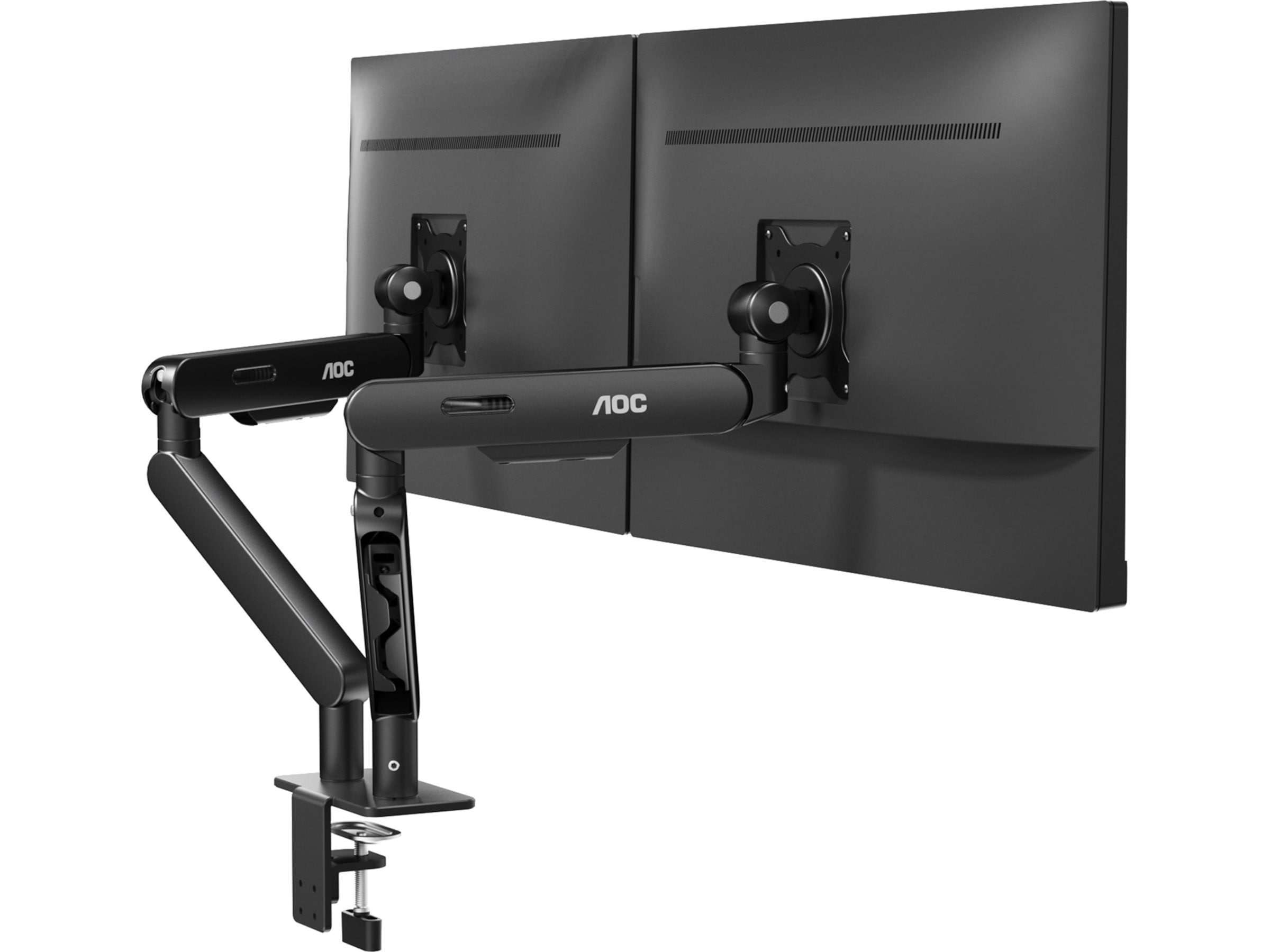 AOC AM420B dobbel monitorarm for skjerm 17-34" (sort) Skjermstativ og skjermfeste