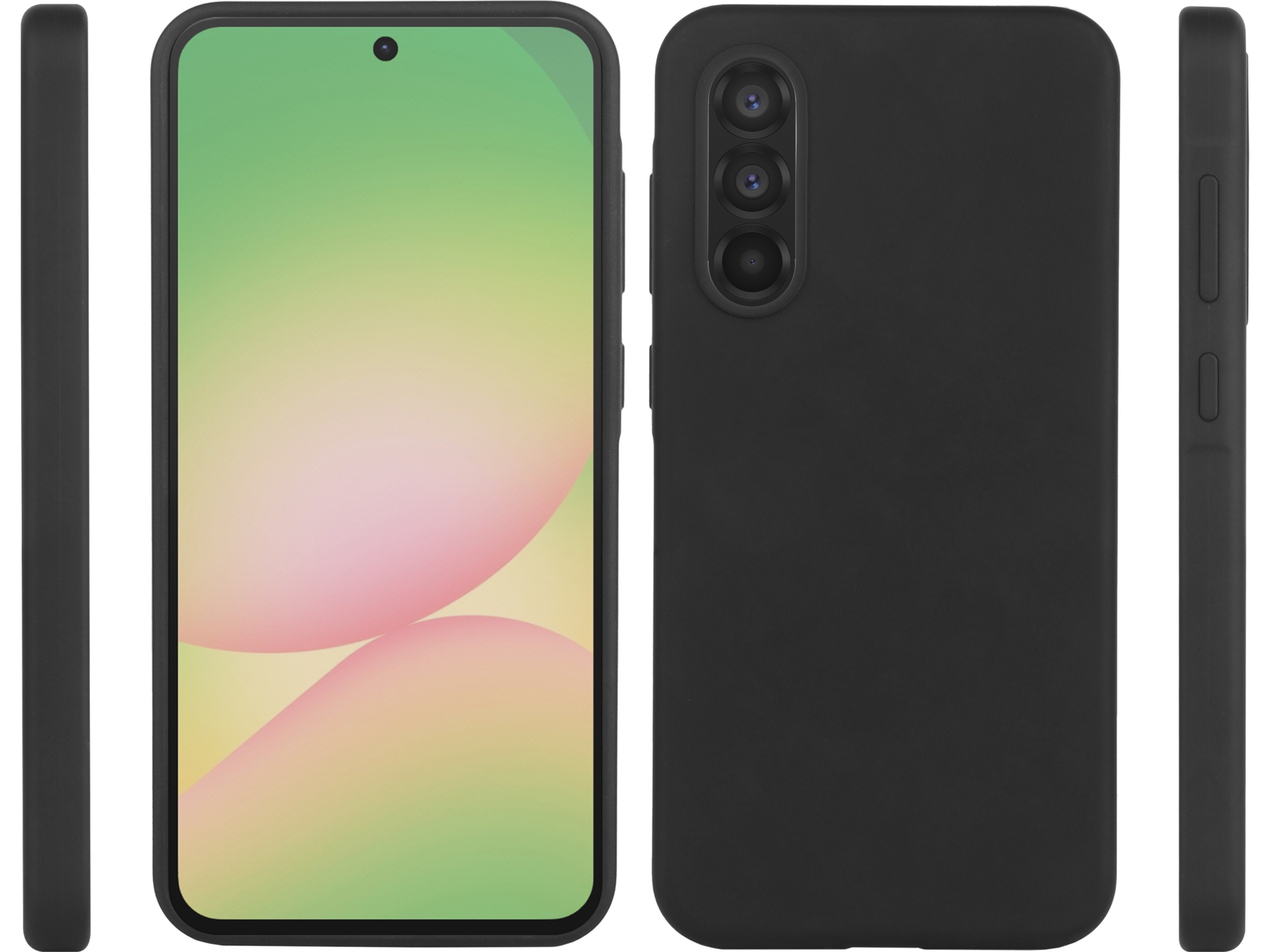 iiglo Galaxy A56 Silikondeksel (sort) Mobildeksel