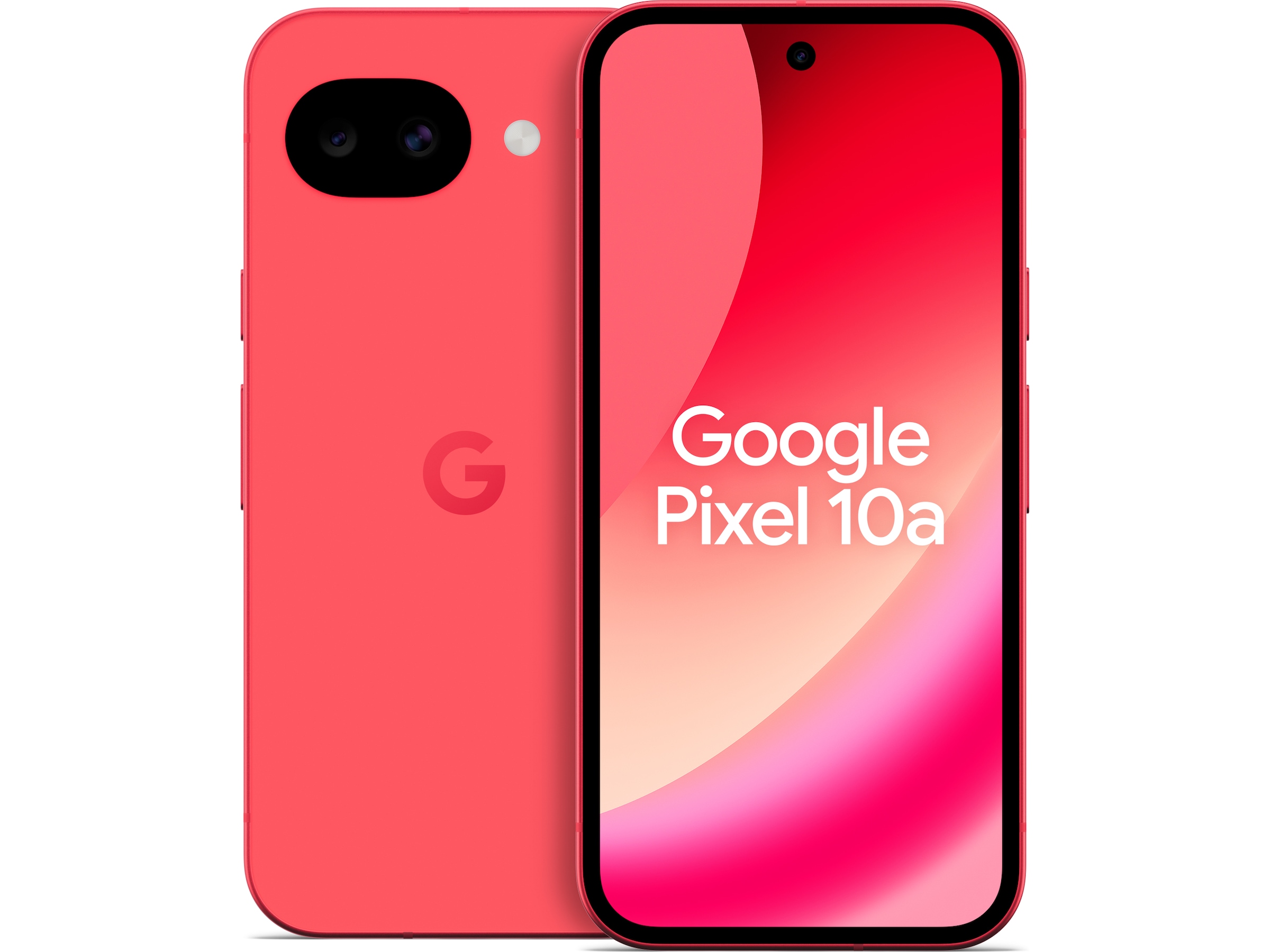 Google Pixel 10a 128GB (berry) + silikondeksel + Buds 2a Mobiltelefoner