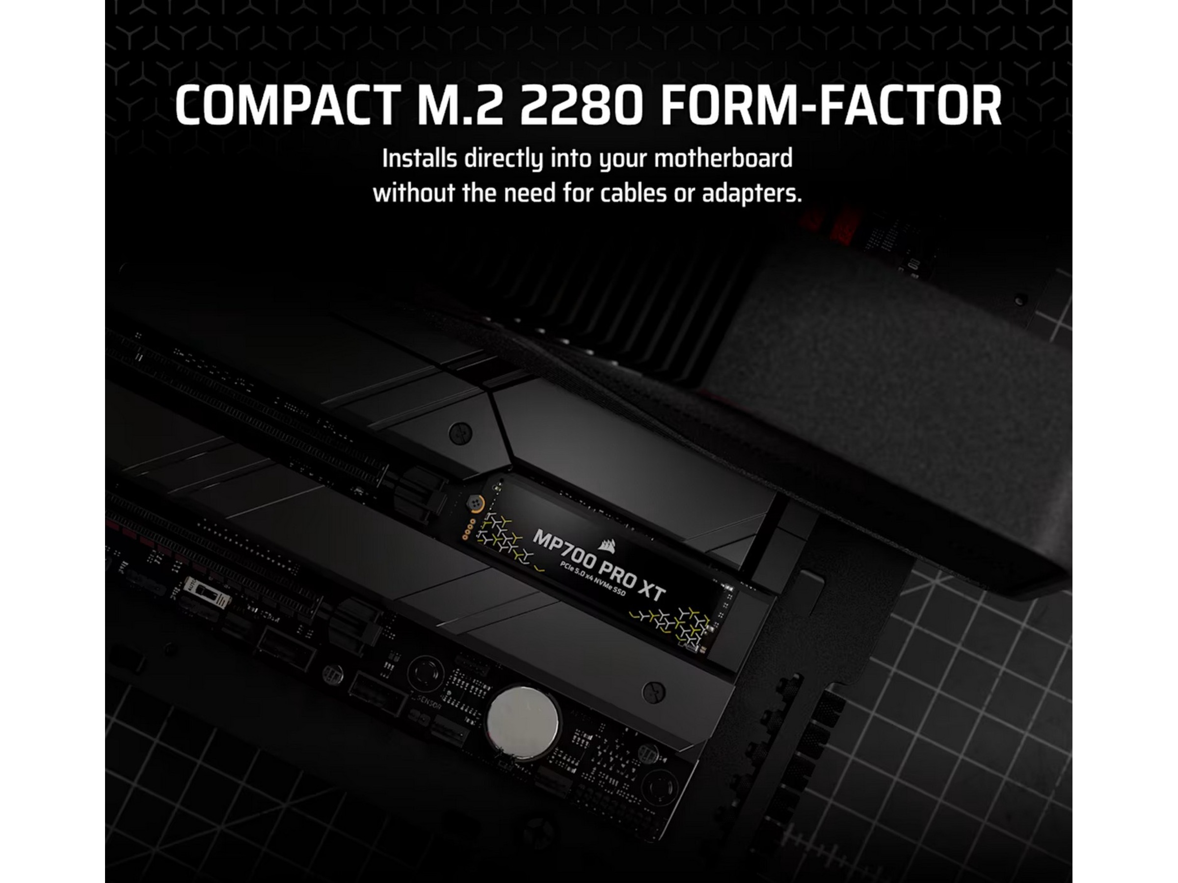 Corsair MP700 Elite NVMe M.2 SSD 2TB SSD M.2