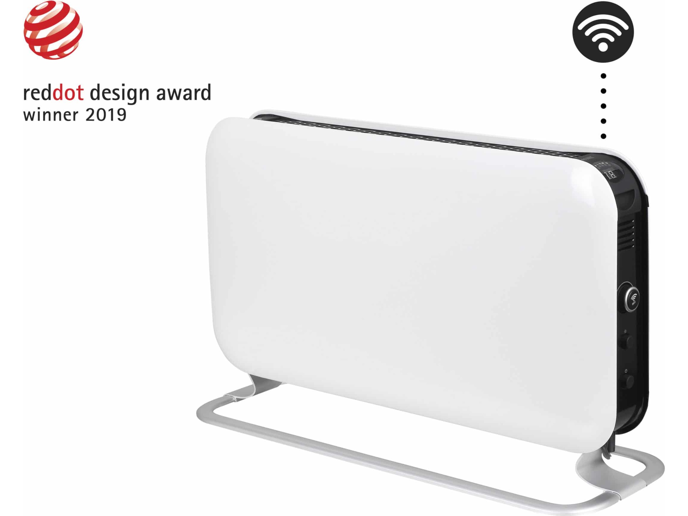 Mill WiFi gulvovn 1200W (hvit) + Lommelykt Frittstående varmeovner