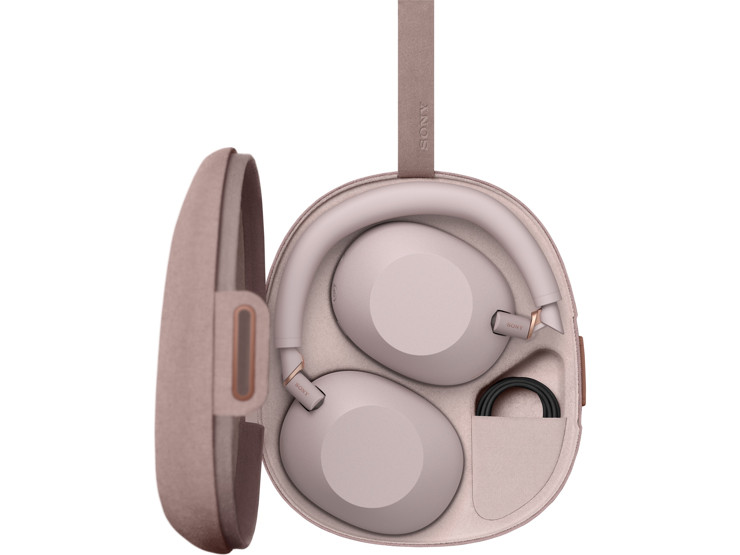 Sony WH-1000XM6 trådløse hodetelefoner, over-ear (sand pink) Hodetelefoner