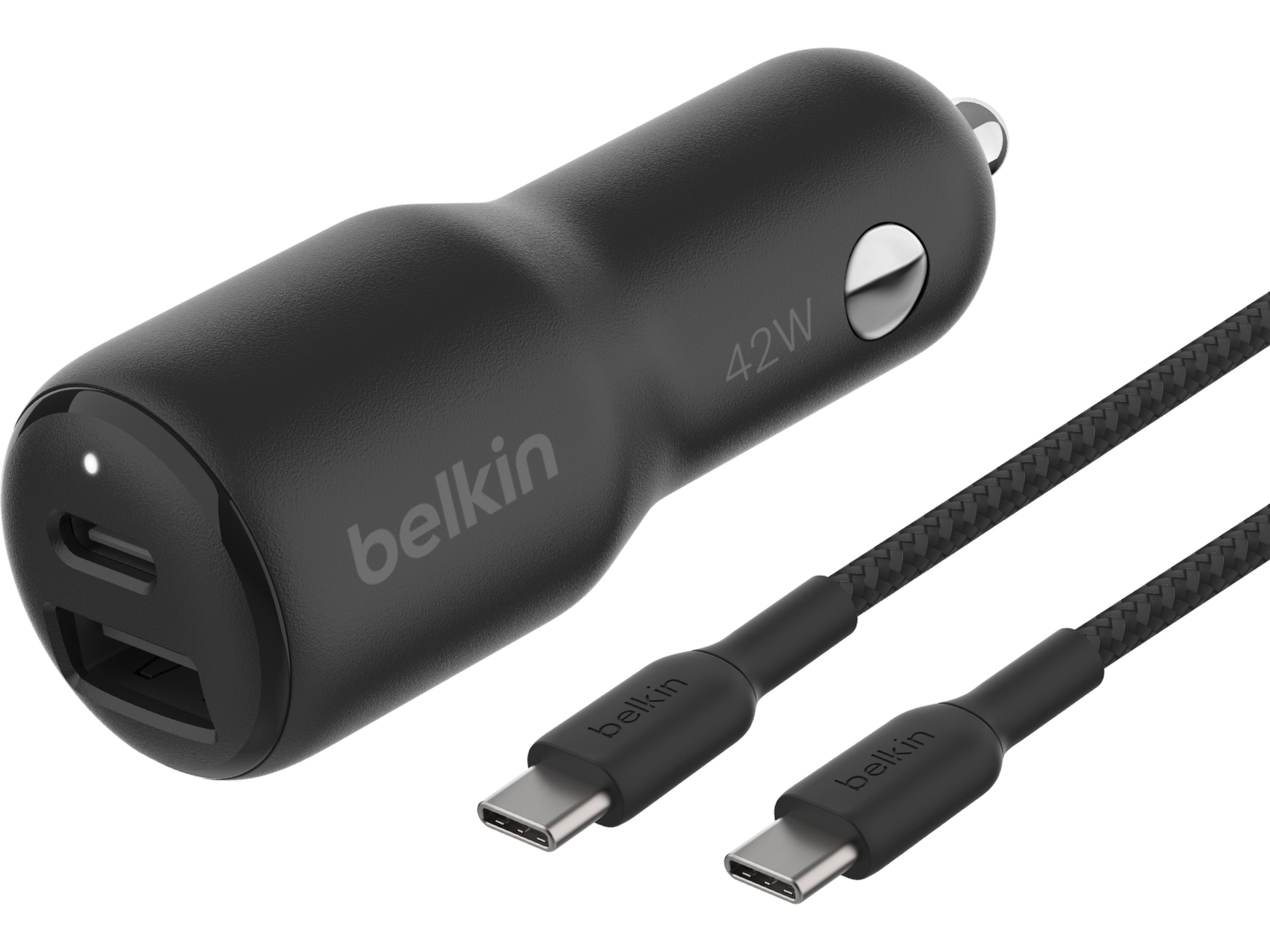 Belkin BoostCharge Dobbel USB-billader 42W Mobilladere