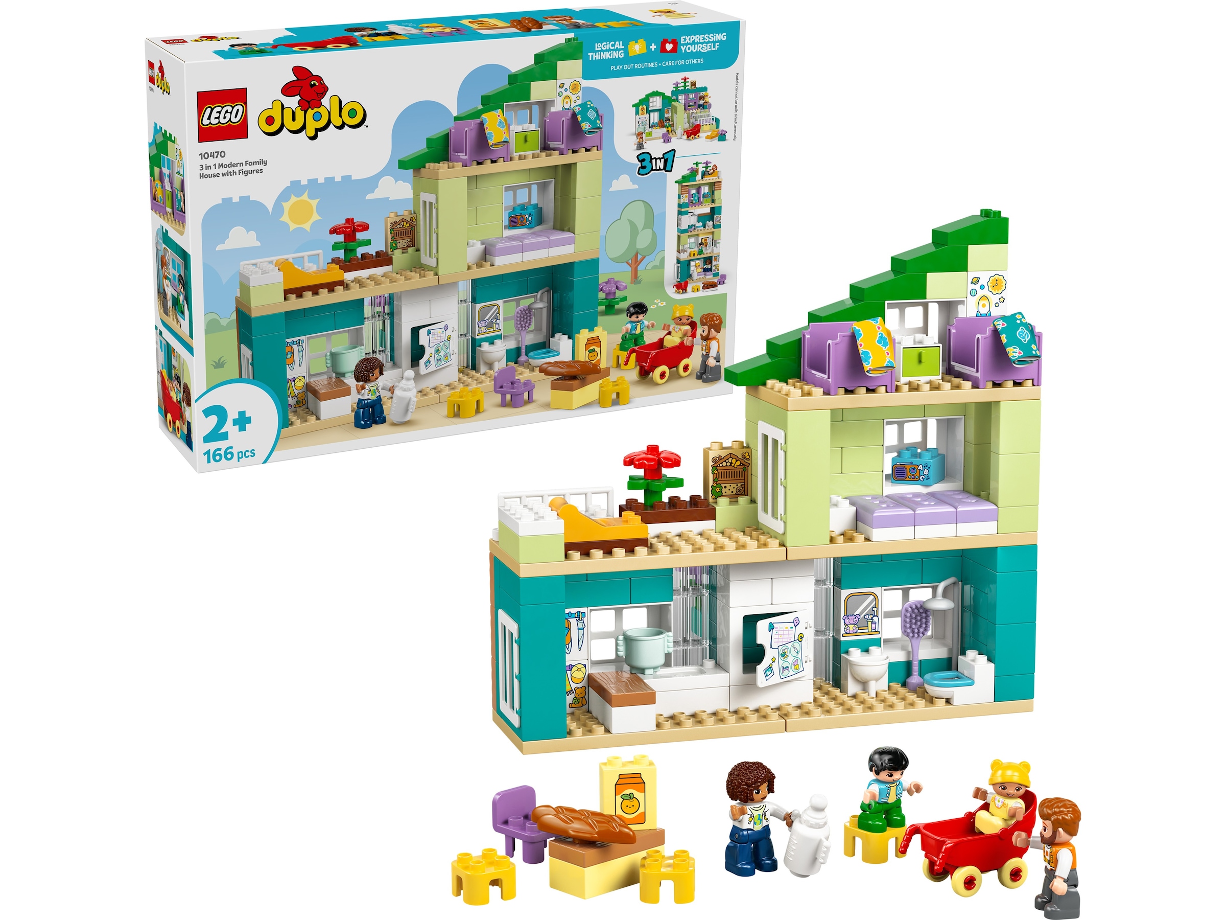 LEGO DUPLO Town 3-i-1 moderne familievilla med figurer 10470 LEGO