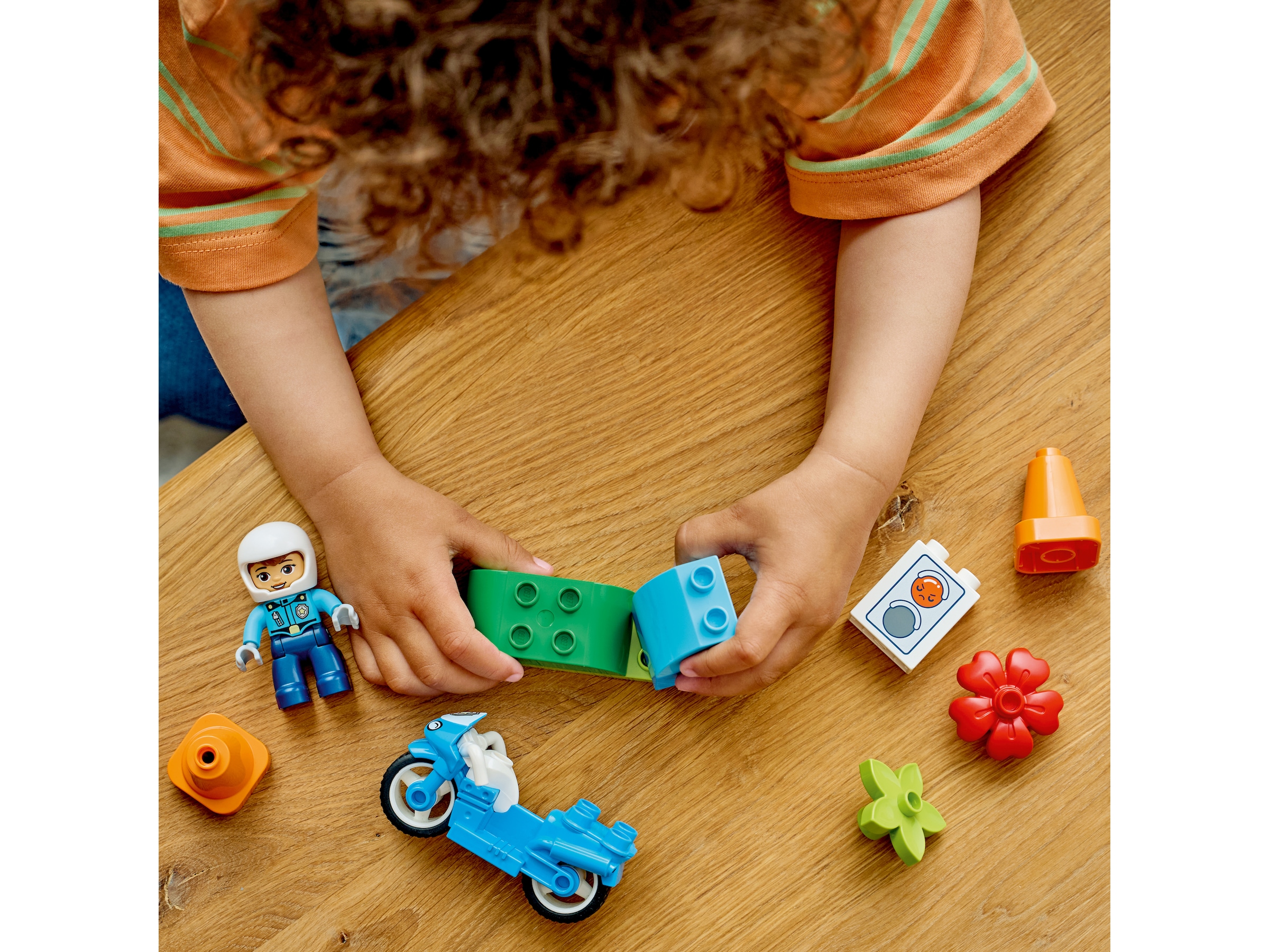 LEGO DUPLO Town politimotorsykkel 10471 (blå) LEGO