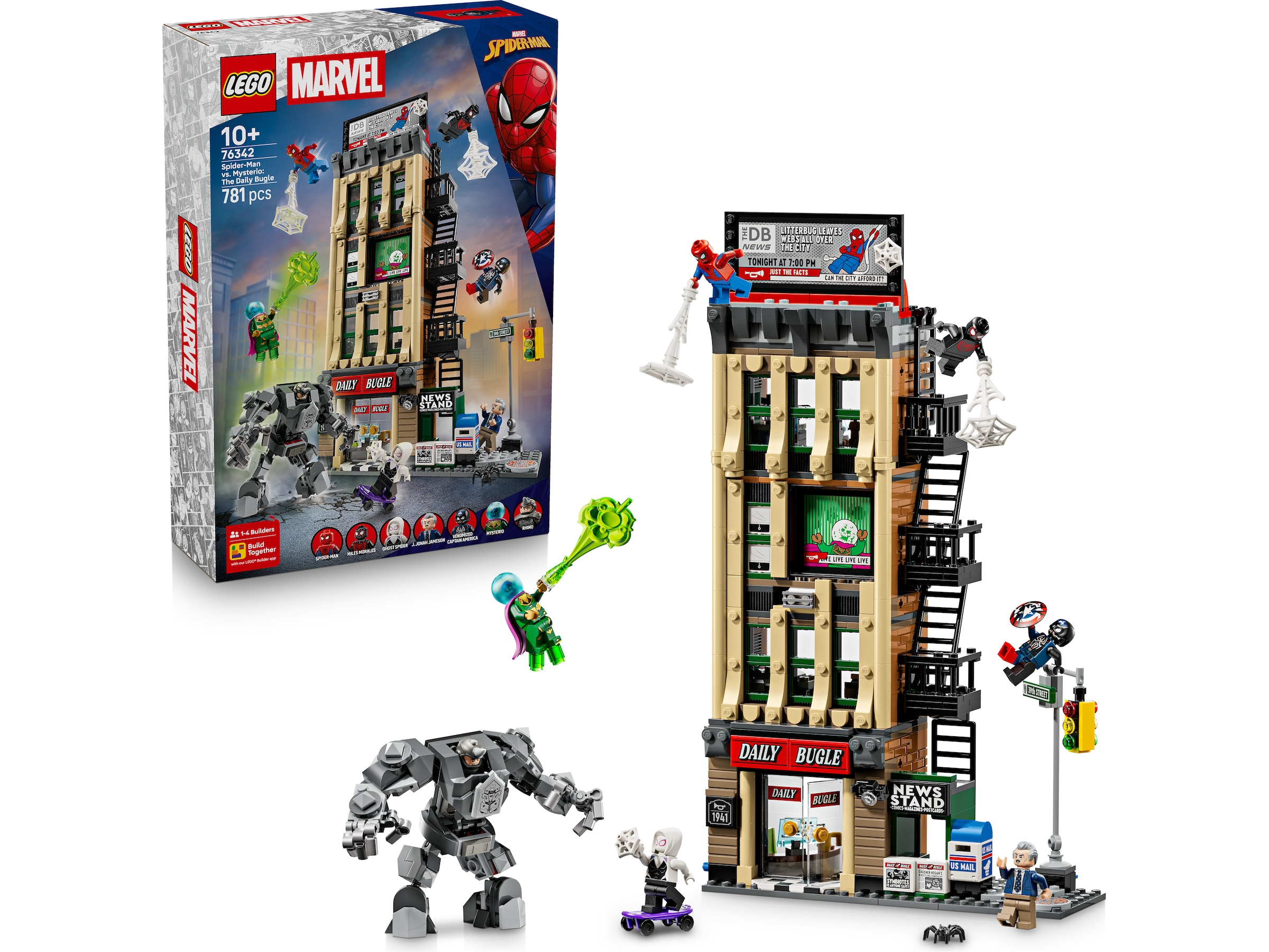 LEGO Super Heroes Marvel Spider-Man mot Mysterio: Daily Bugle 76342 LEGO