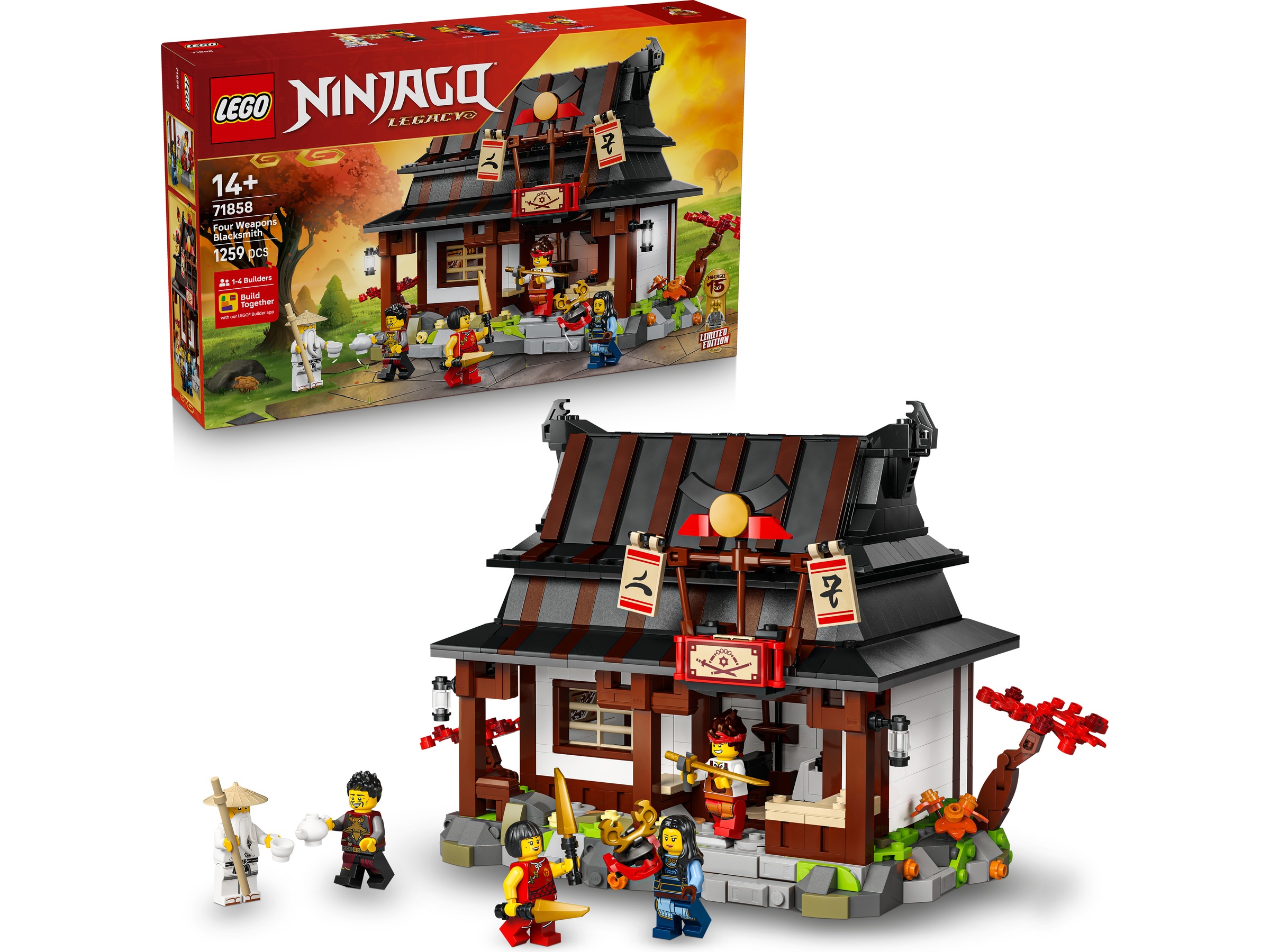 LEGO Ninjago 15-årsjubileum – de fire våpnenes smie 71858 LEGO