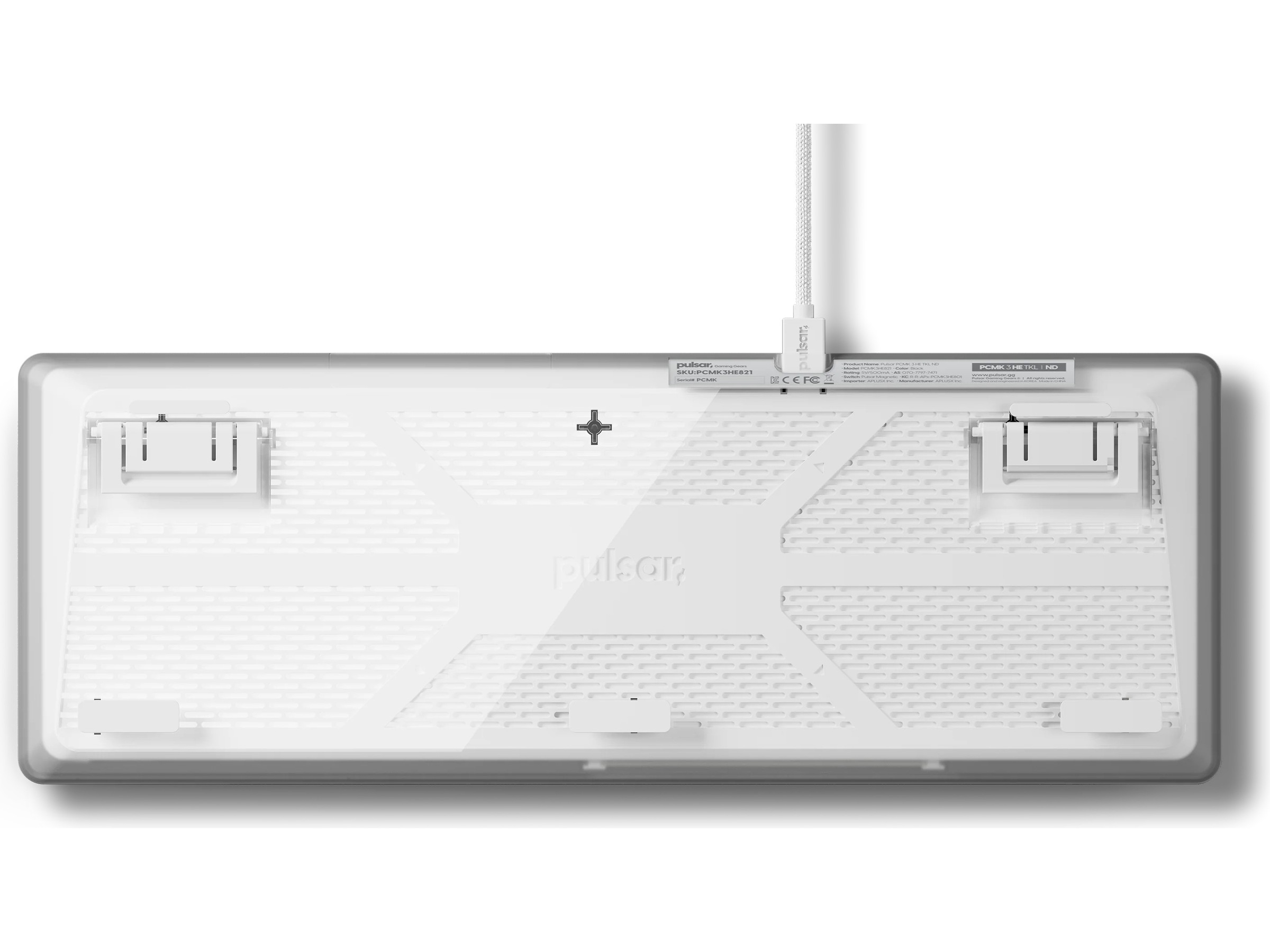 Pulsar PCMK 3 gamingtastatur HE TKL ISO (hvit) Gamingtastatur