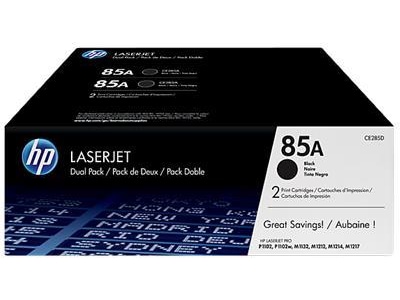 HP Toner 85A 2-pakning Lasertoner