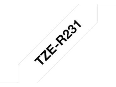 Brother Båndtape 12mm Sort/Hvit Label-produkter