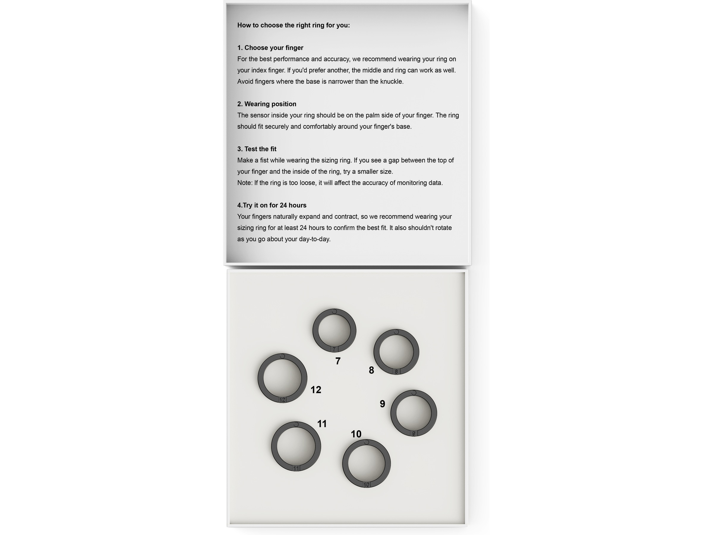 HAVIT Smart Ring størrelsesett Smart ring