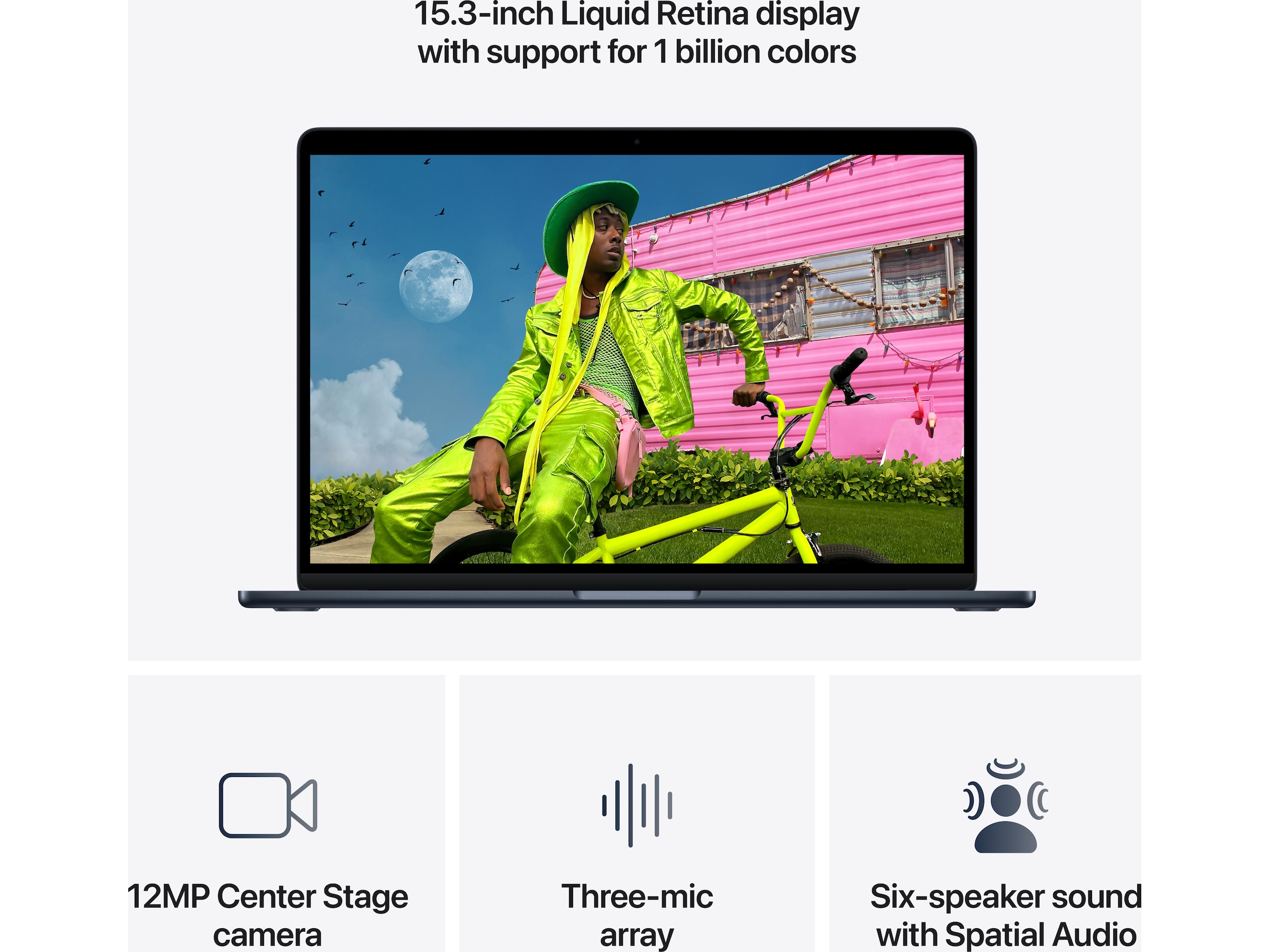 MacBook Air 15" M5 (2026) 512GB (midnatt) PC - Bærbar / laptop