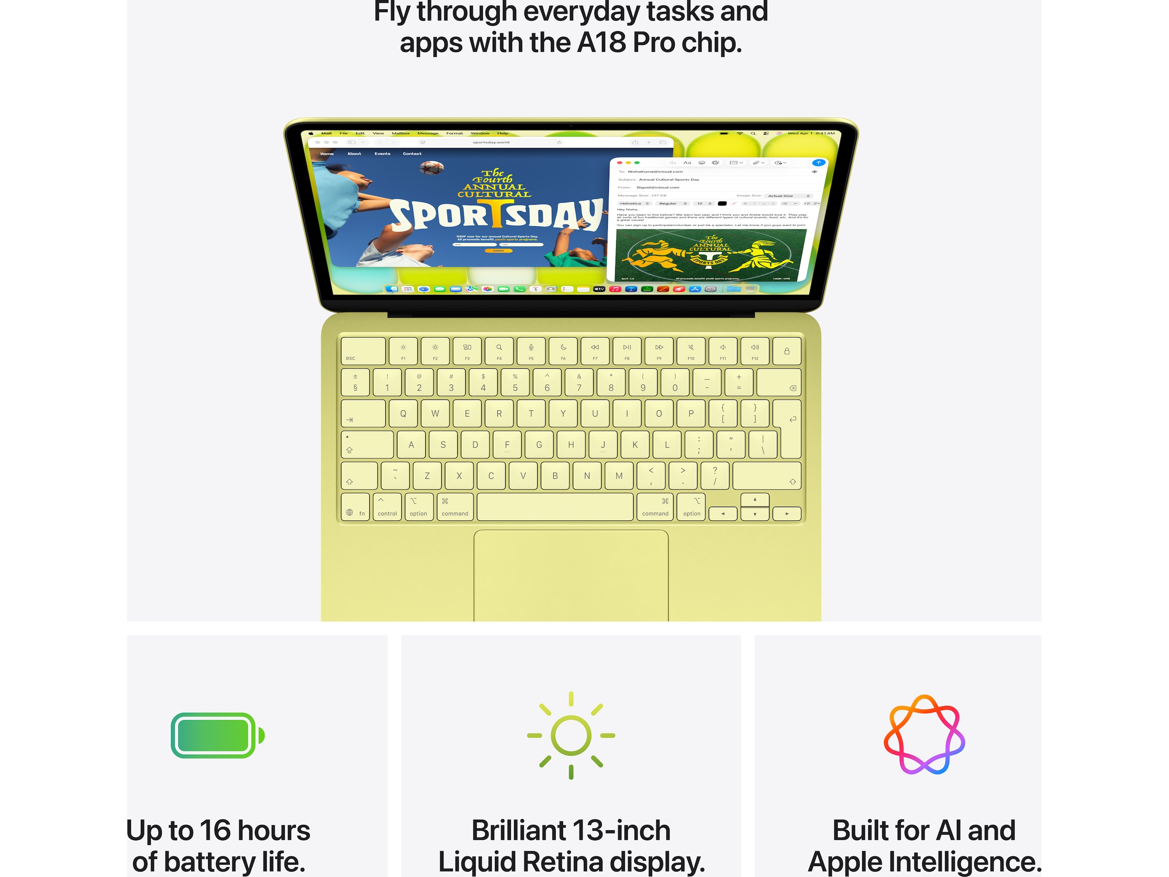 MacBook Neo 13" A18 Pro (2026) 256GB (svak rosa) PC - Bærbar / laptop