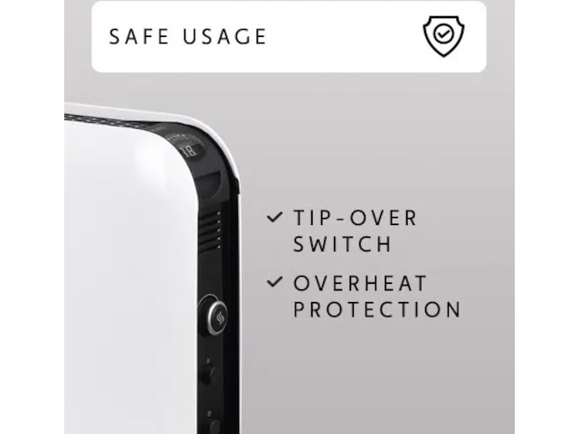 Mill Instant Max gulvovn 2200W Mec (hvit) Frittstående varmeovner