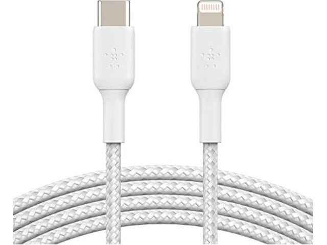 Belkin USB-C til Lightning kabel 2m (hvit) USB-kabler