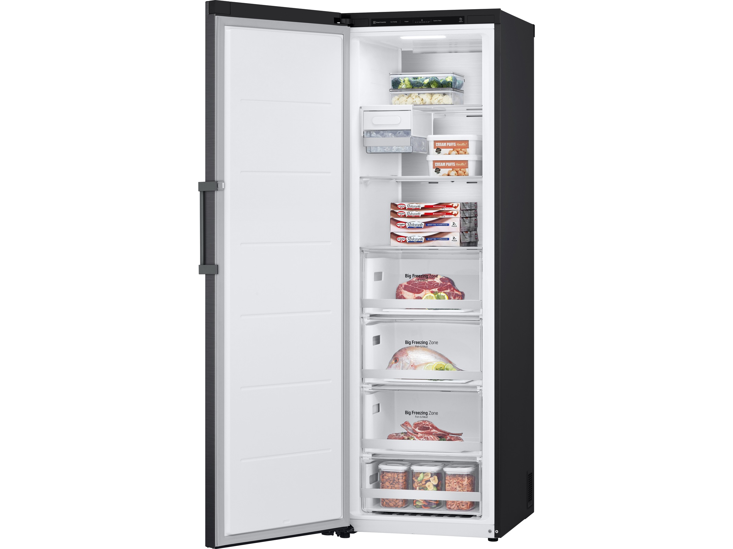 LG GFT61MCCSZ fryseskap (sort) Fryseskap