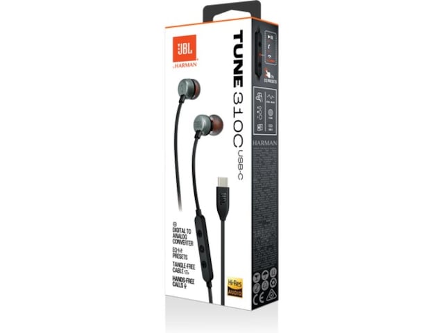 JBL Tune 310C kablede ørepropper, In-Ear (sort) Ørepropper