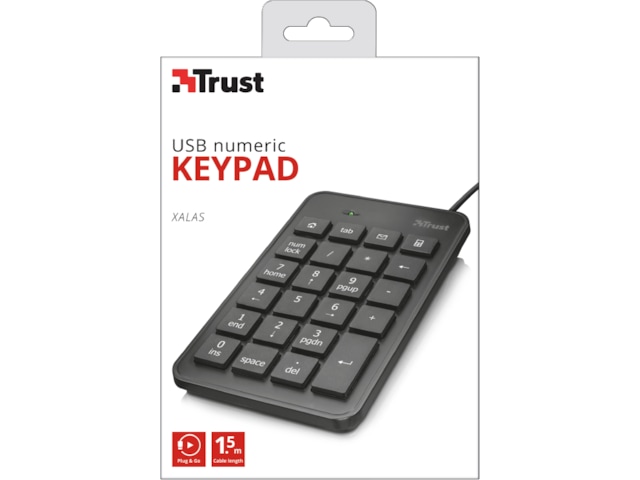 Trust Xalas USB numpad Tastatur