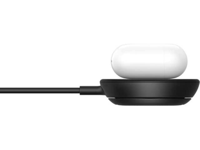 Belkin UltraCharge magnetisk ladeplate 25W Qi2 med stativ (svart) Trådløs lader