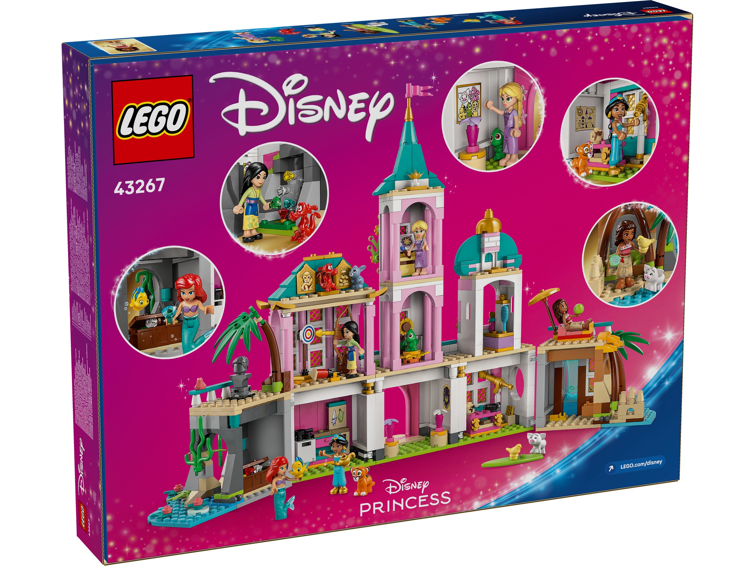 LEGO Disney Princess prinsesseslott og kongelige kjæledyr 43267 LEGO