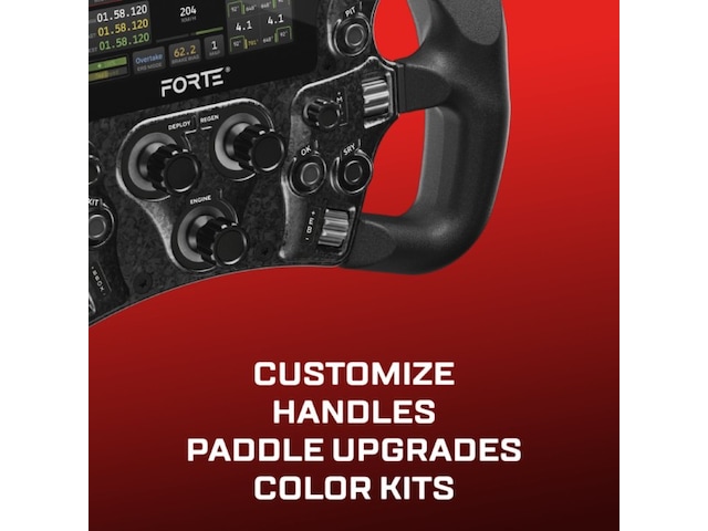 Asetek Forte Formula Steering Wheel Ratt og pedaler