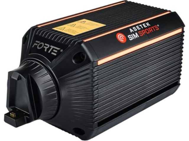 Asetek Forte direct drive-rattbase 18Nm Ratt og pedaler