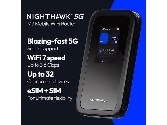 Netgear Nighthawk MH7150 5G mobil router Mobilt bredbånd