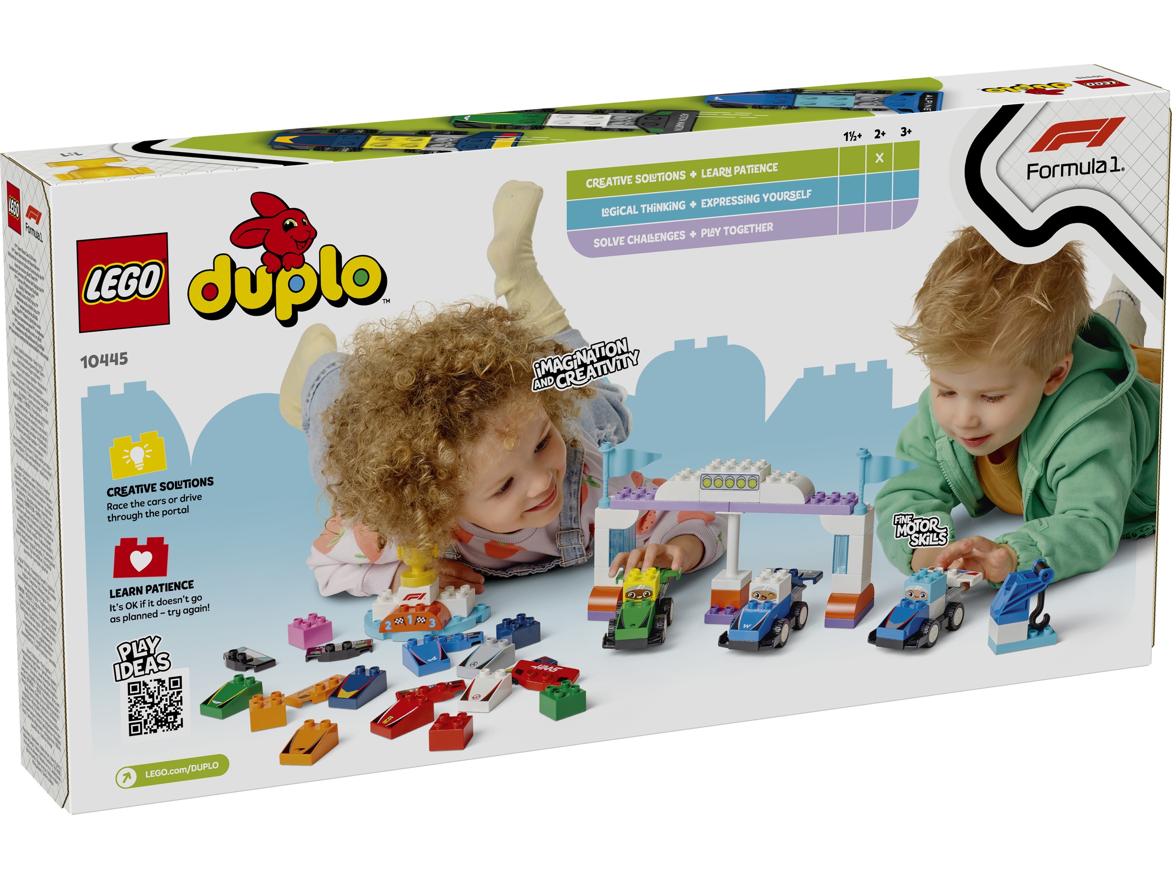 LEGO DUPLO Town F1 Team med racerbiler og sjåfører 10445 LEGO