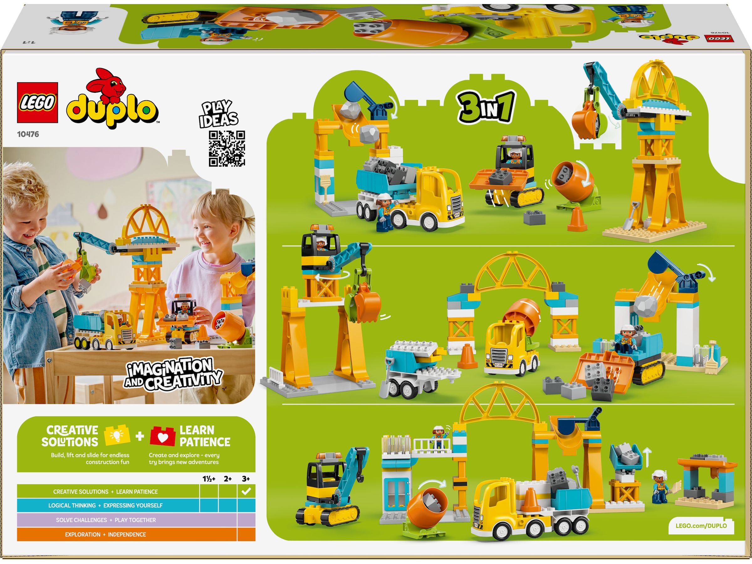 LEGO DUPLO Town 3 i 1 byggeplass og kjøretøy 10476 LEGO