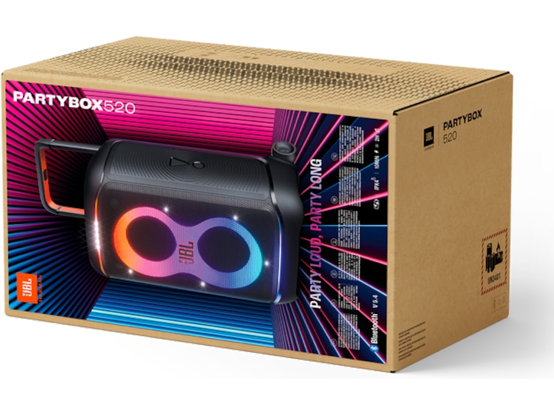 JBL PartyBox 520 Party Høyttaler Trådløs / Bluetooth-høyttaler