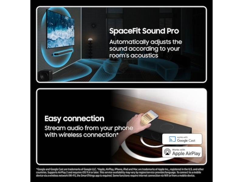 Samsung HW-Q935F lydplanke med subwoofer (2025) Lydplanker