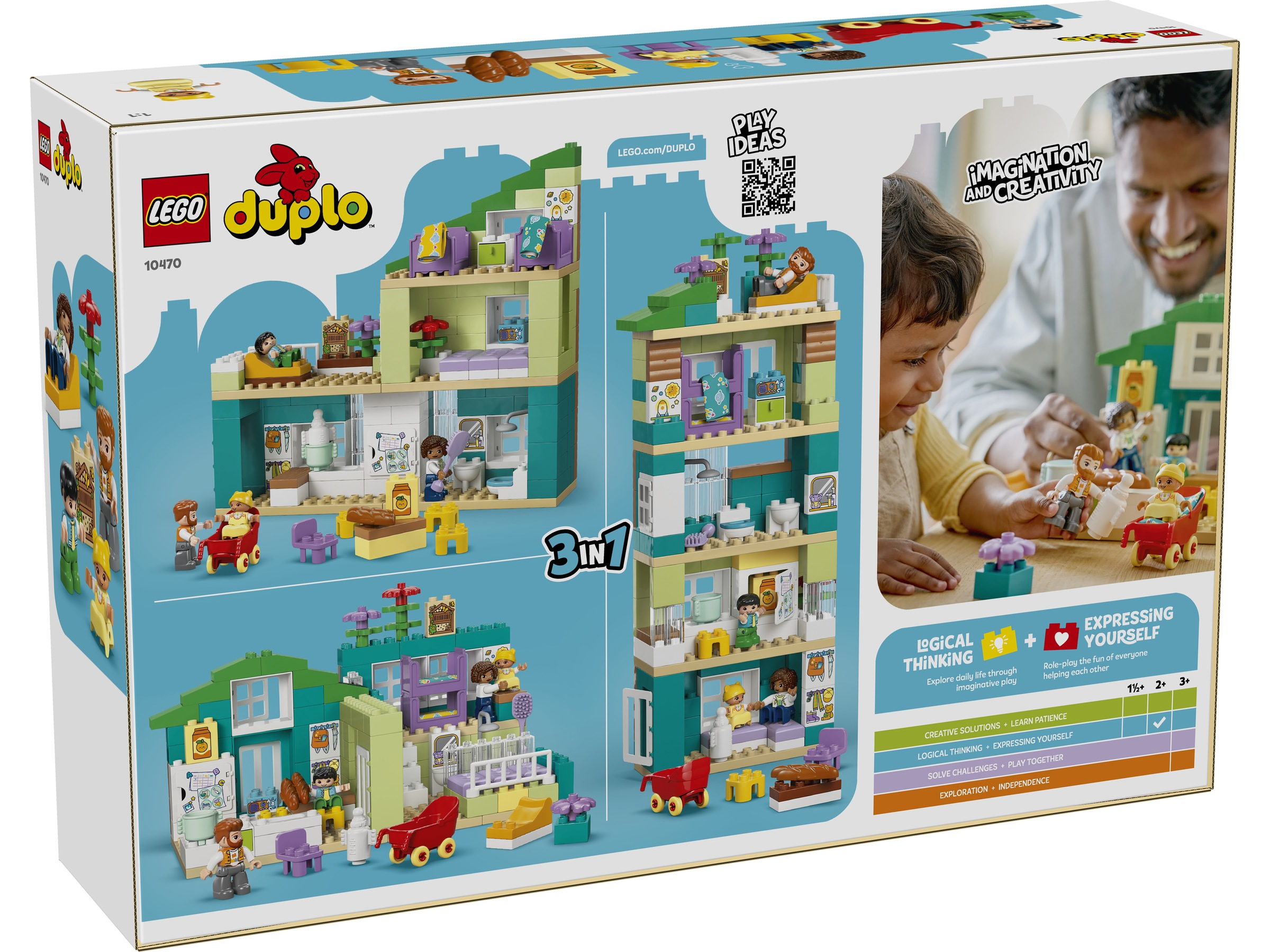 LEGO DUPLO Town 3-i-1 moderne familievilla med figurer 10470 LEGO