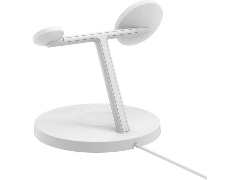 Belkin 3-in-1 Qi2 15W Ladestativ (hvit) Trådløs lader